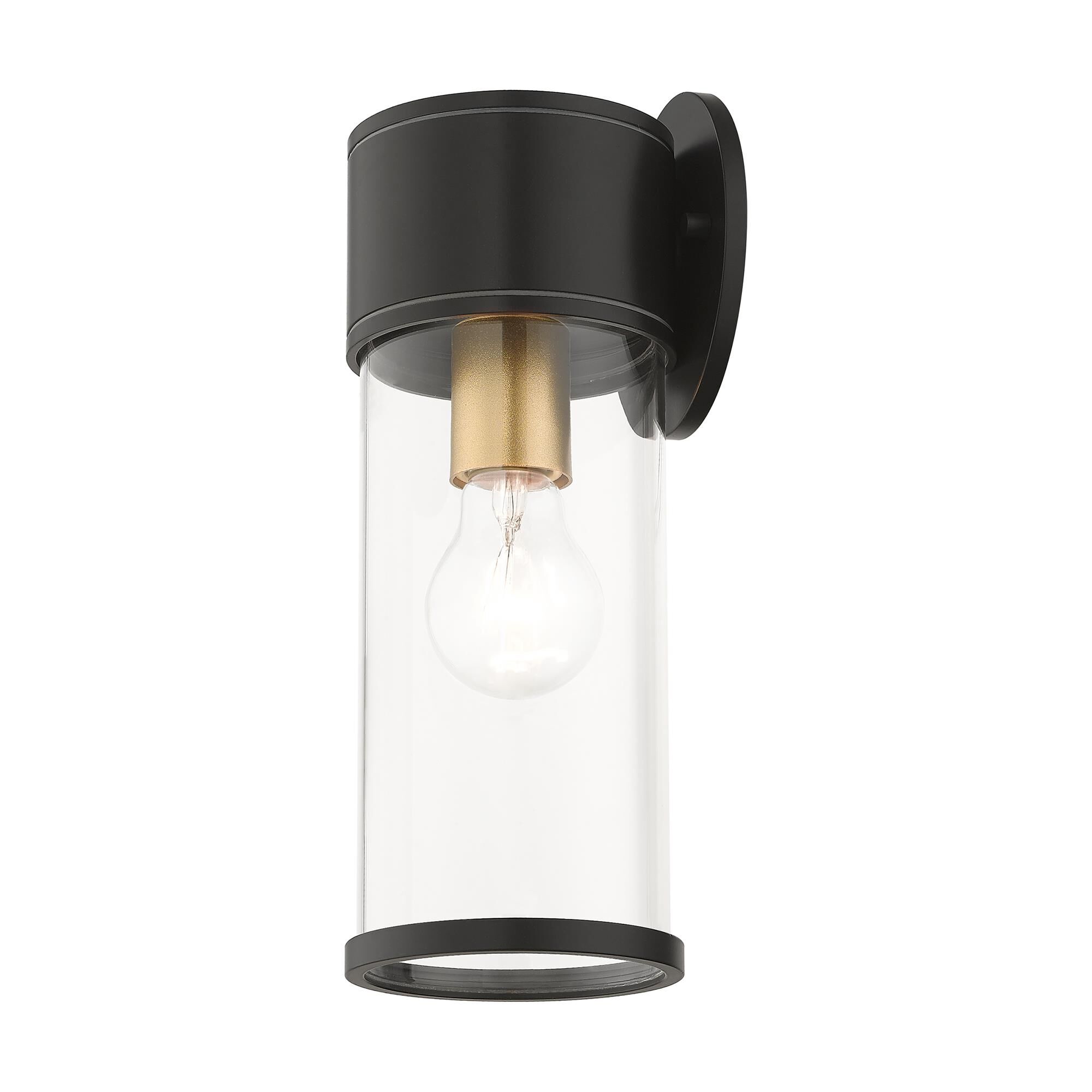 Shown in Bronze With Antique Gold Accents finish and Clear glass