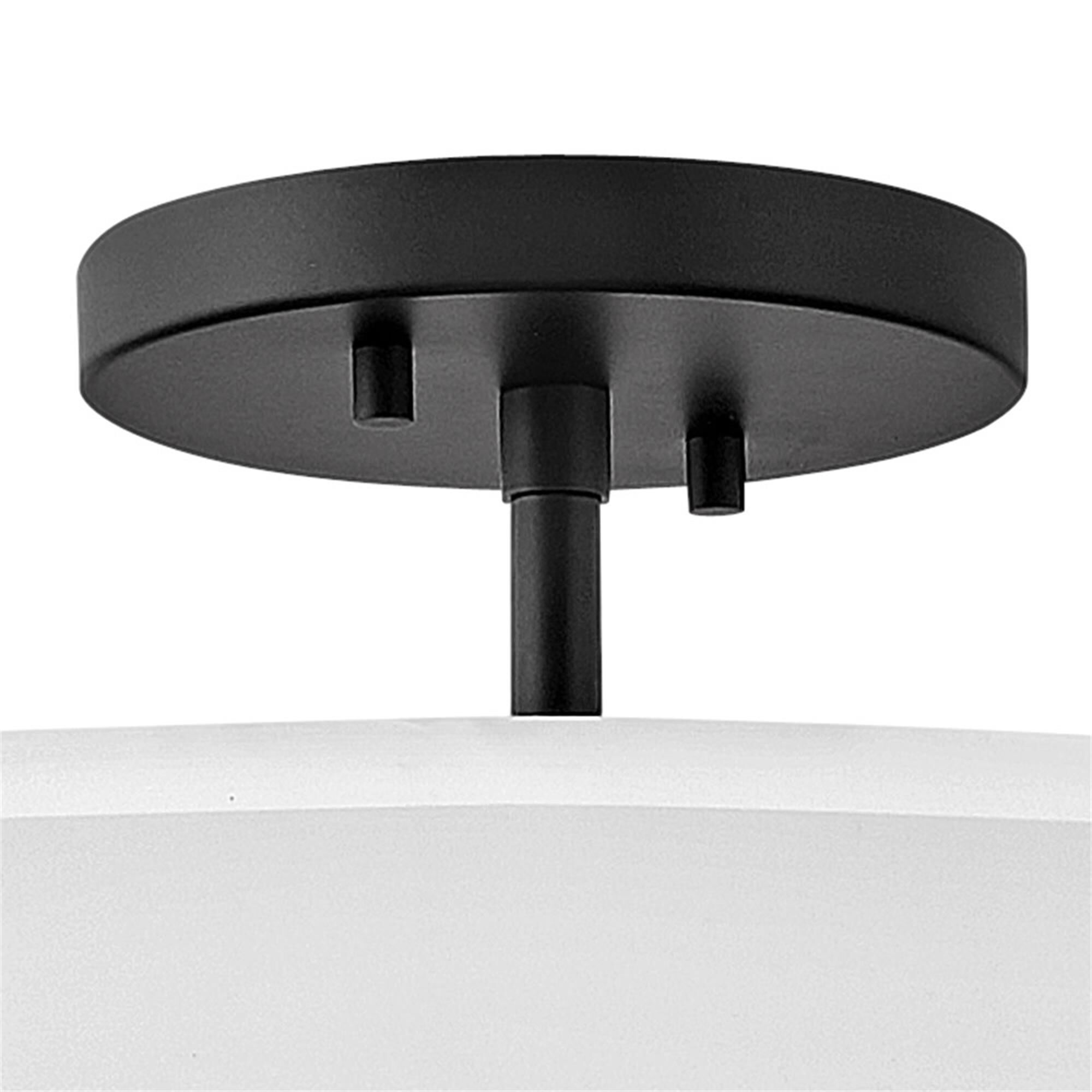 Graham 16 Inch 3 Light Semi Flush Mount,