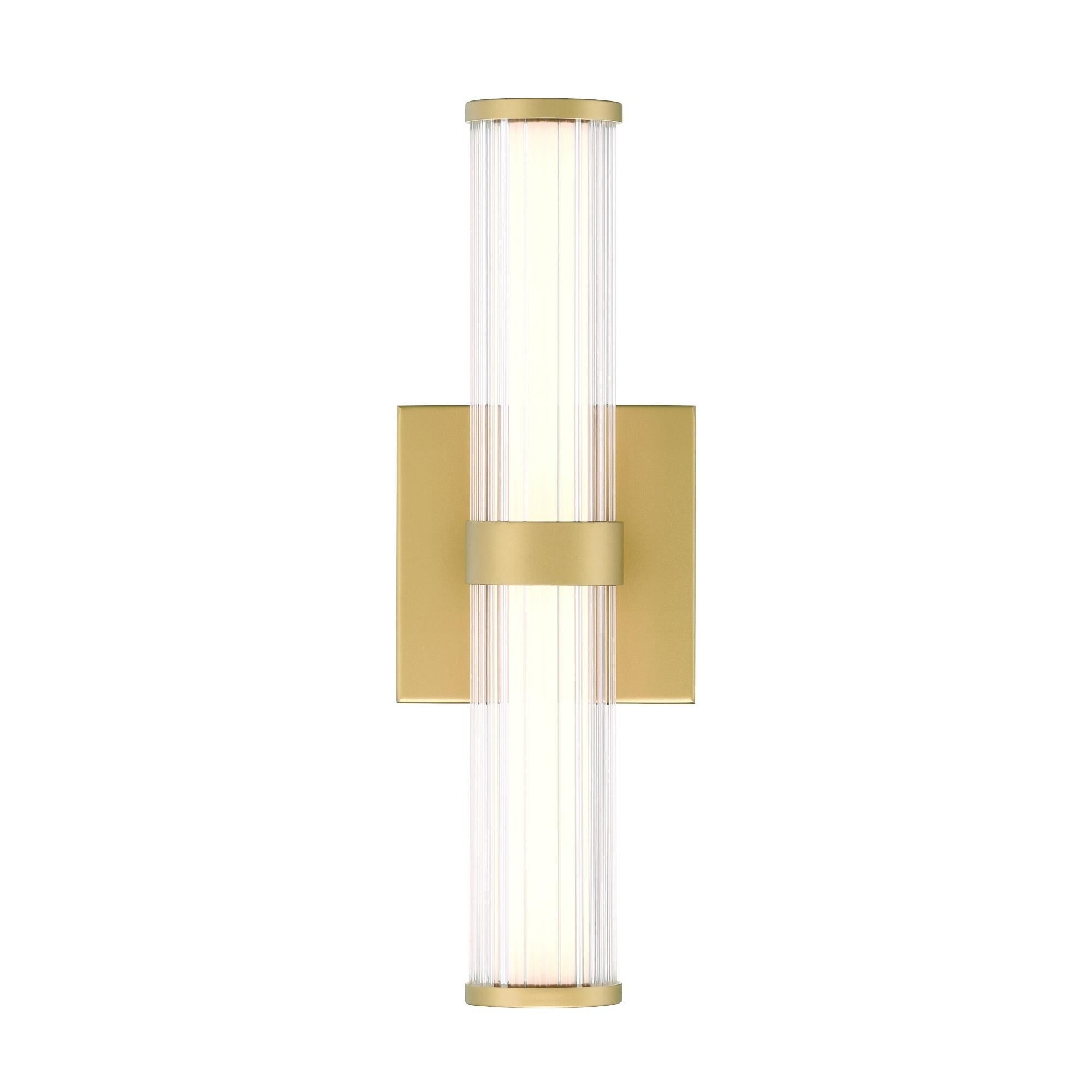 Shown in Gold finish and Glass shade