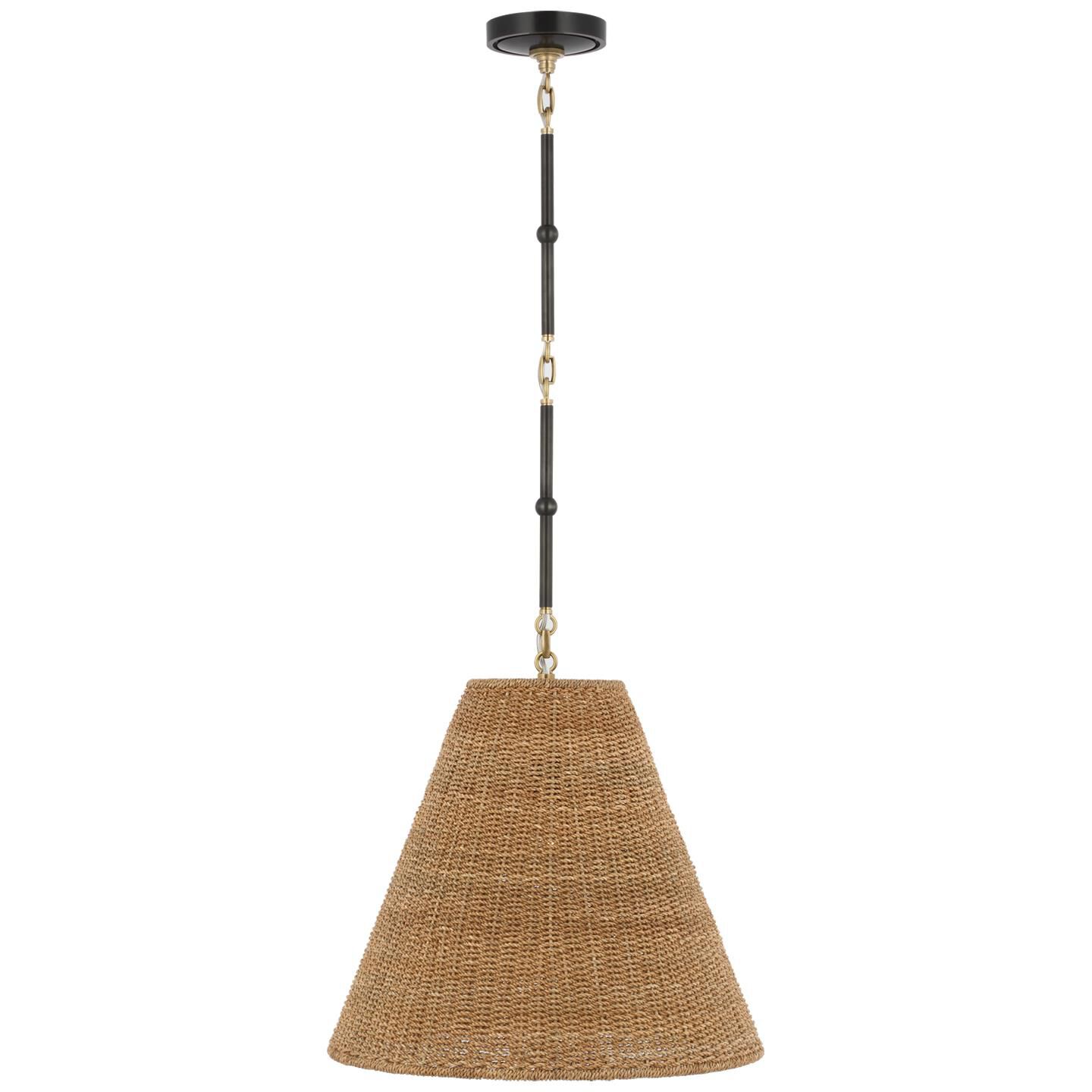 Shown in Bronze and Hand-Rubbed Antique Brass finish and Toast shade