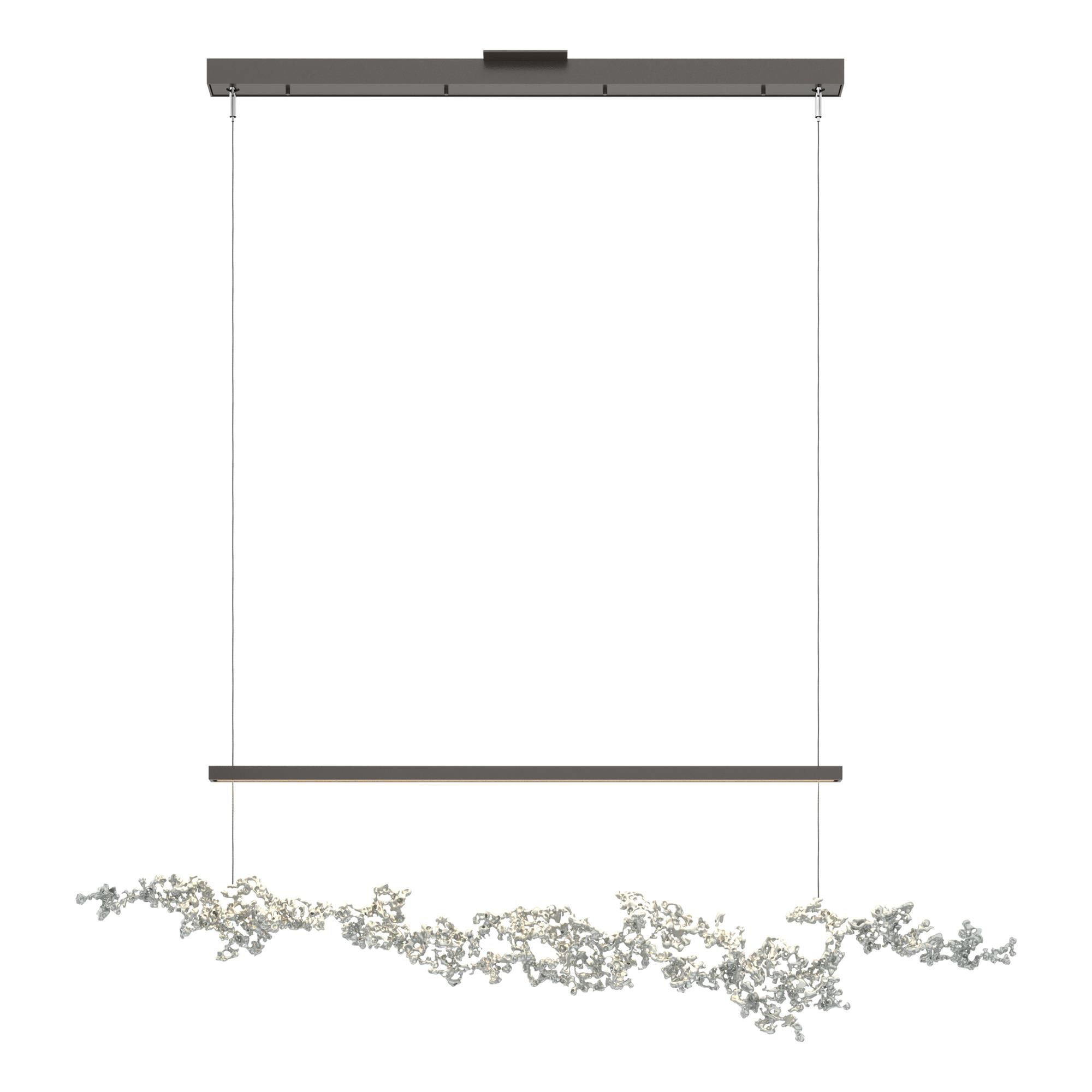 Shown in Oil Rubbed Bronze finish and Vintage Platinum Aluminum shade