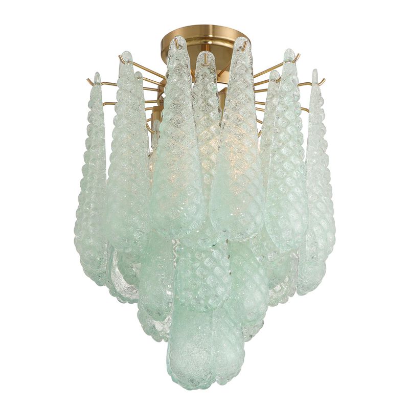 Ollie 14 Inch 4 Light Semi Flush Mount by Crystorama
