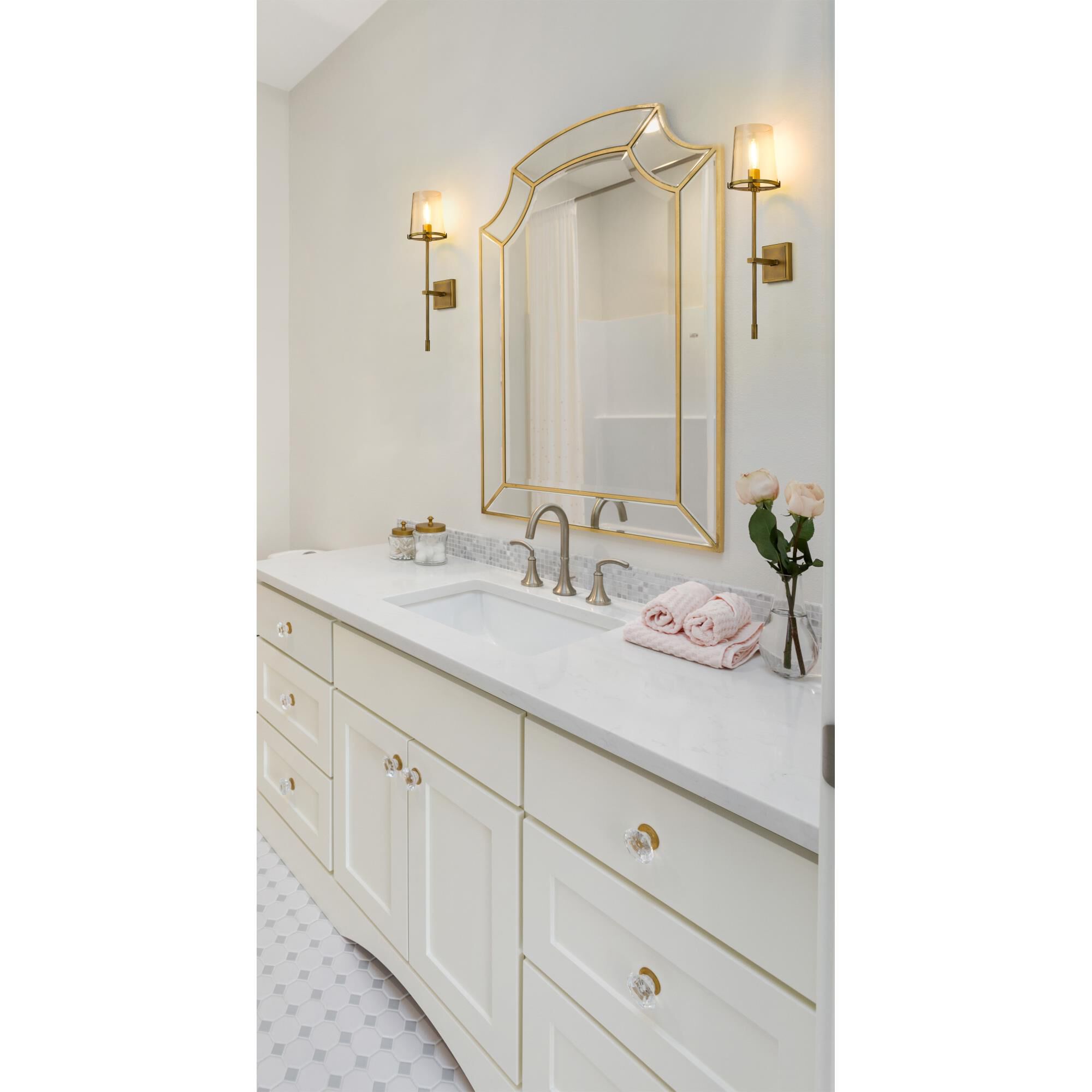 Shown in Rubbed Brass finish