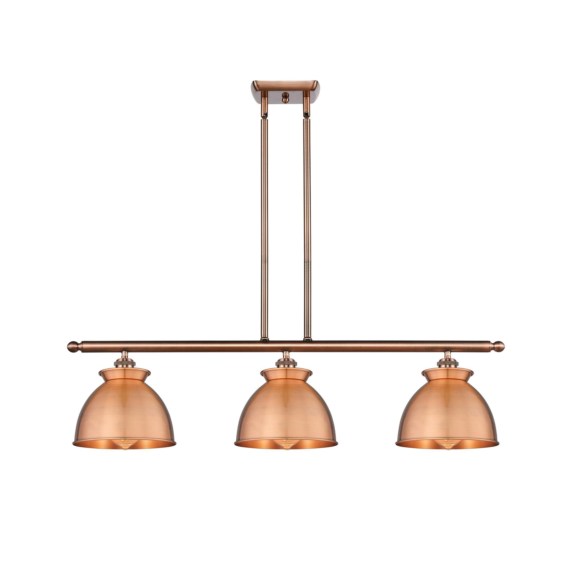Shown in Antique Copper finish and Antique Copper shade