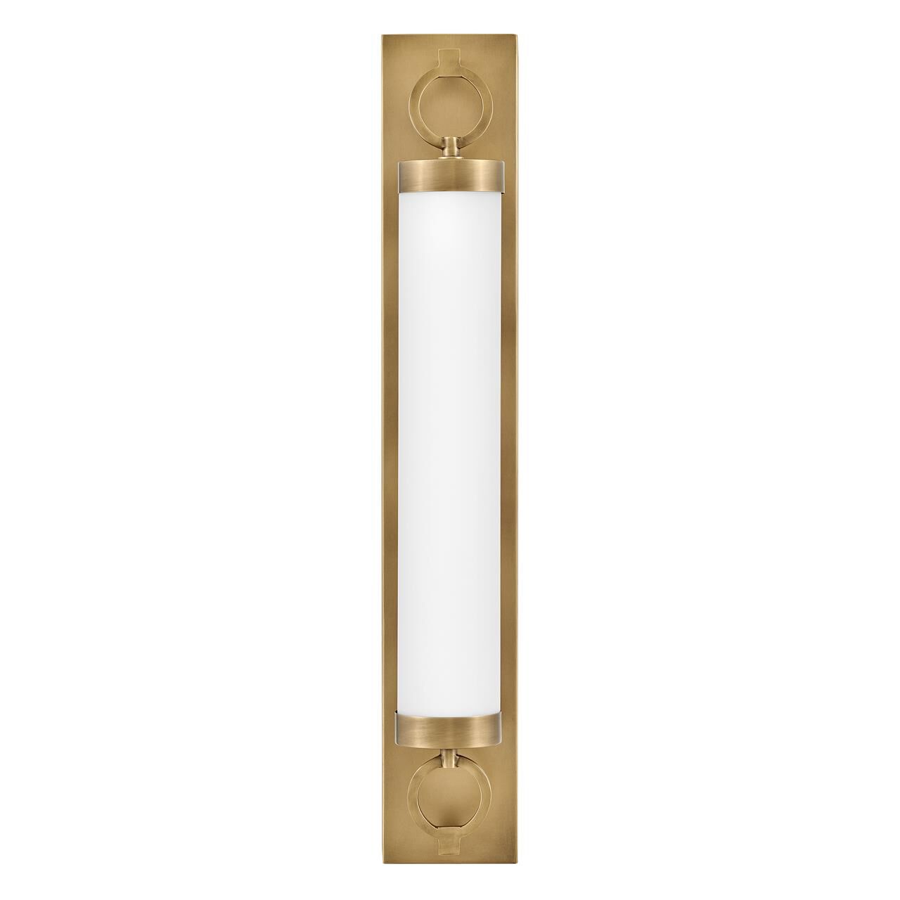 Shown in Heritage Brass finish and Etched Opal glass