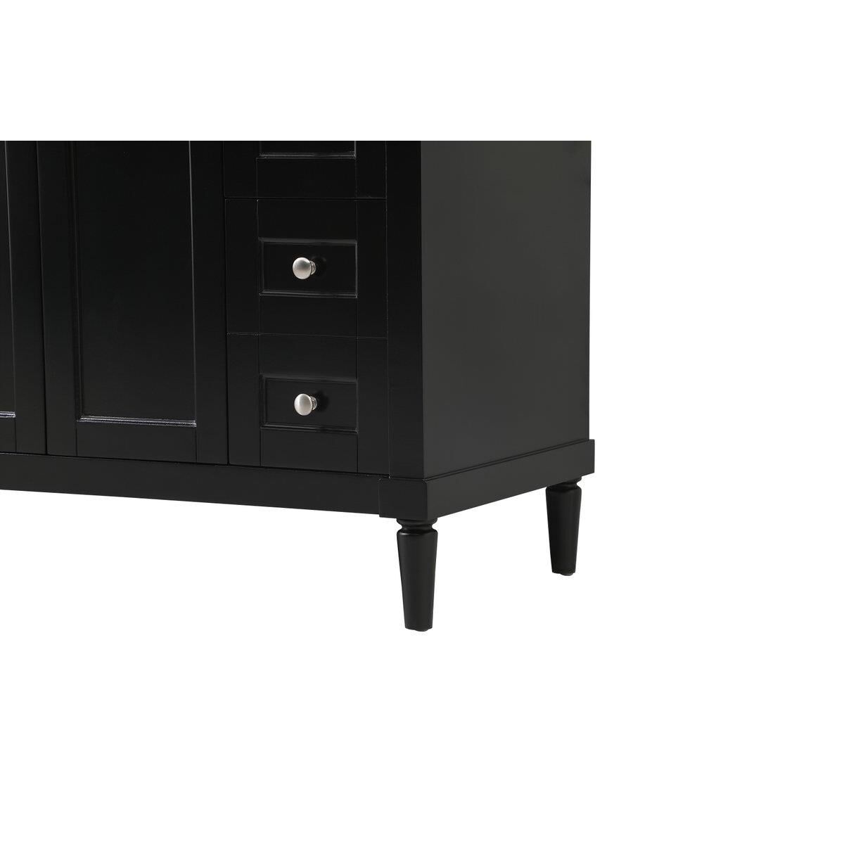 Shown in Black finish and Backsplash accent