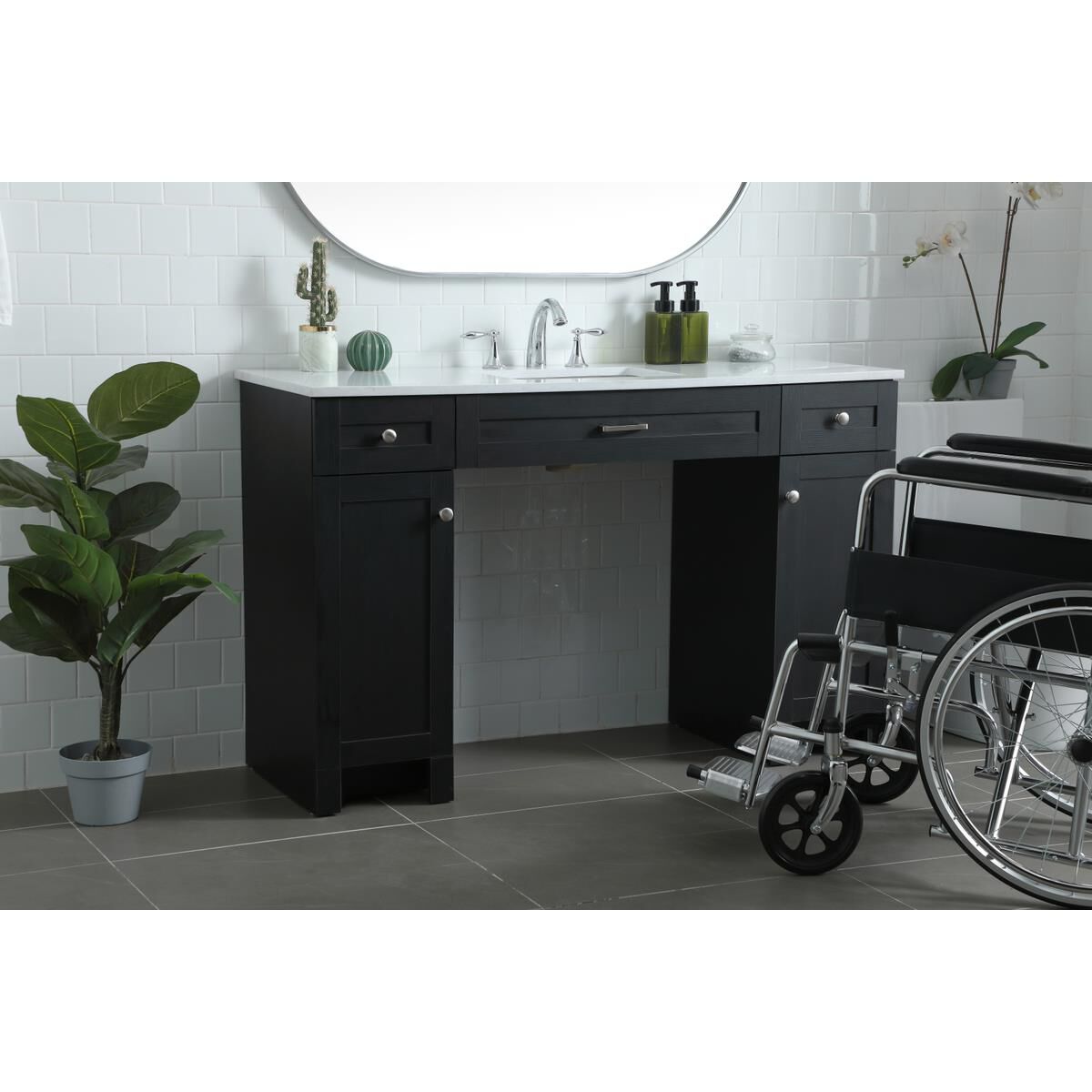 Shown in Black finish