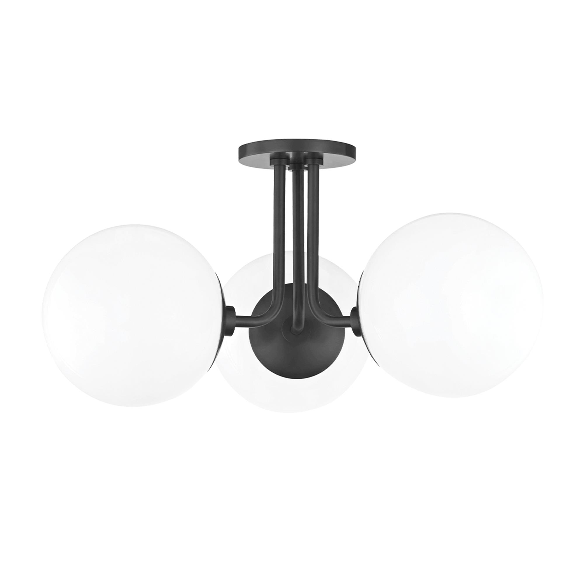 Stella 18 Inch 3 Light Semi Flush Mount,