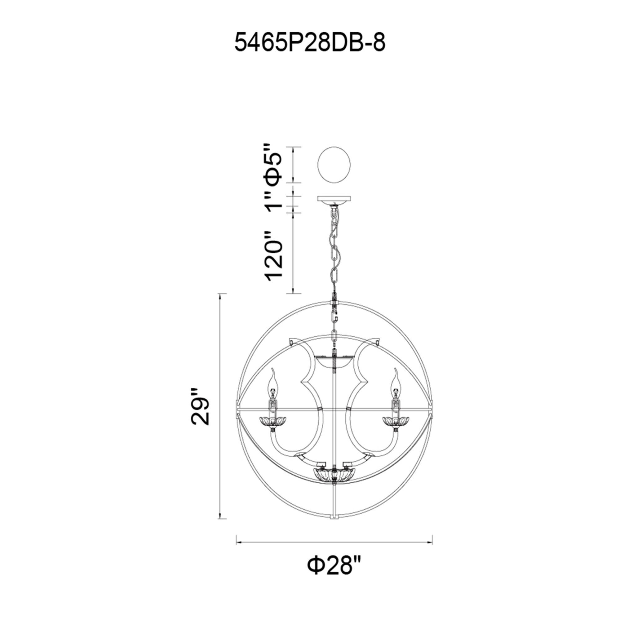 Shown in Brown finish and K9 Clear crystal