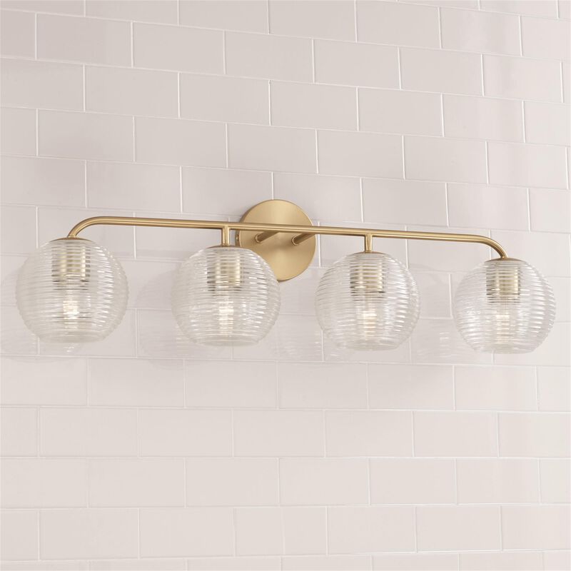 Dolan 33 Inch 4 Light Bath Vanity Light by Capital Lighting Fixture Company