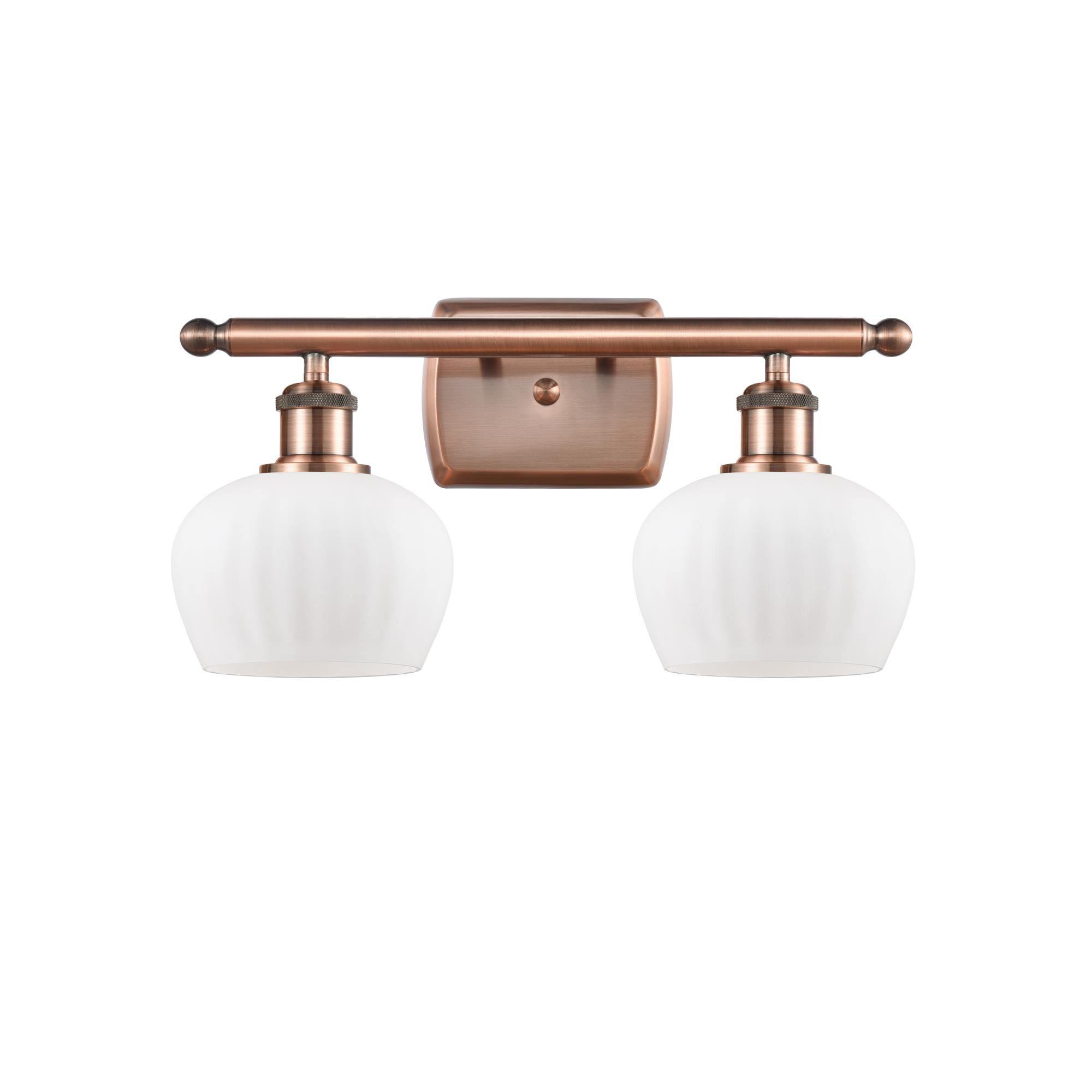 Shown in Antique Copper finish and Bowl glass and Glass shade