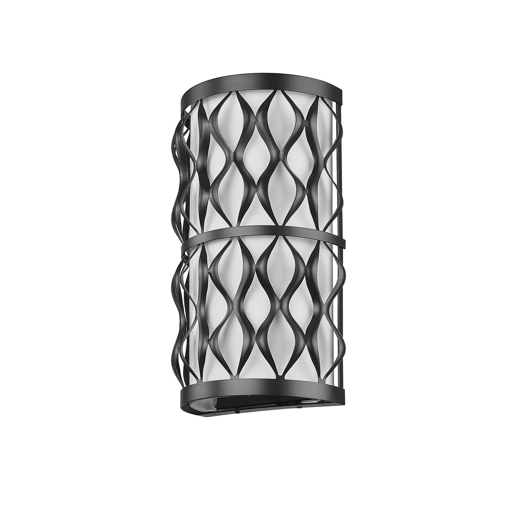 Shown in Matte Black finish and White glass