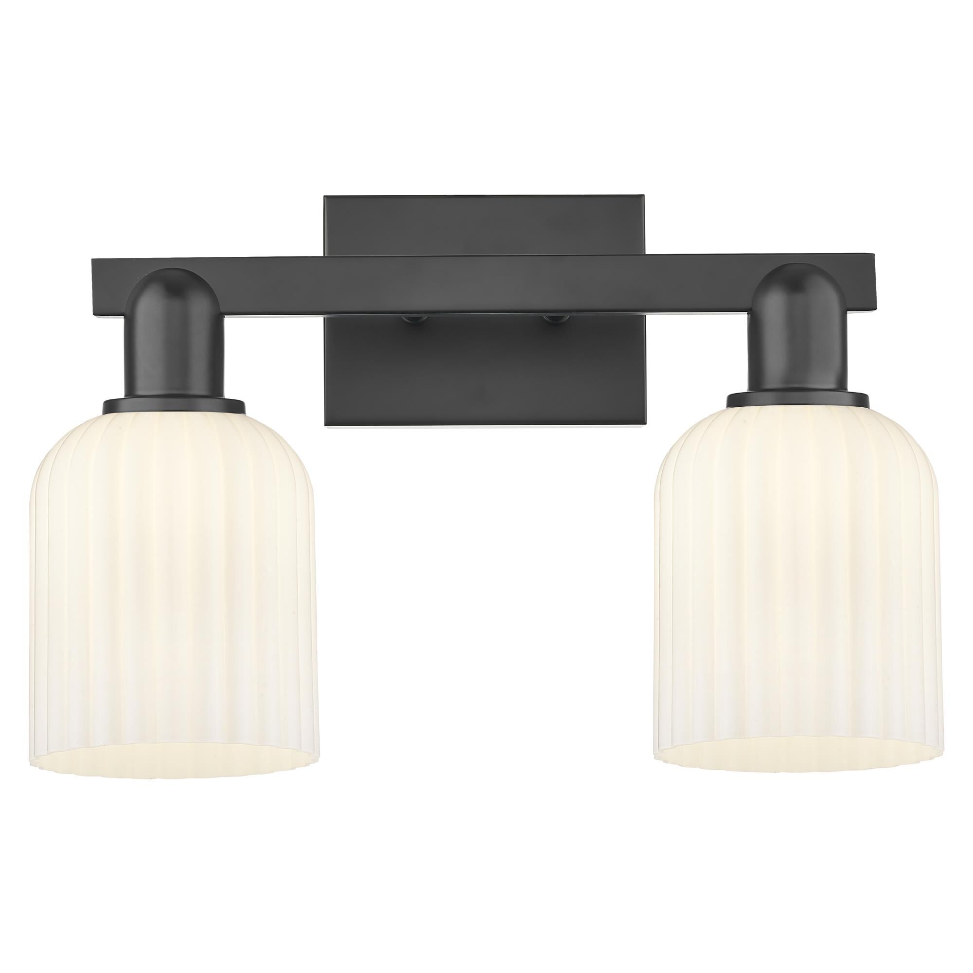 Shown in Matte Black finish and Gloss White glass