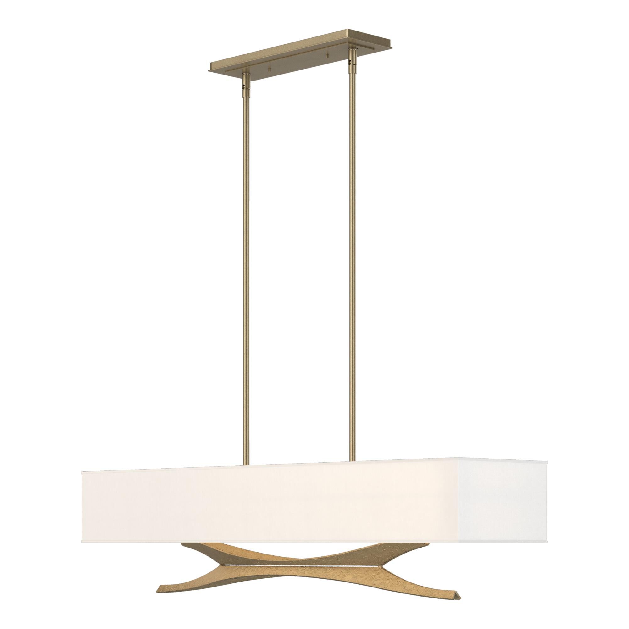 Shown in Soft Gold finish and White shade