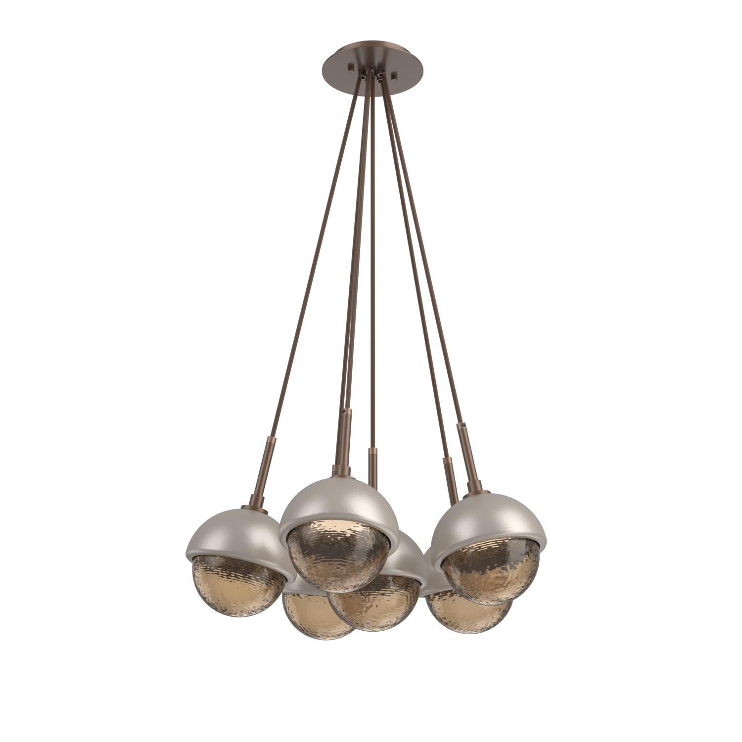 Shown in Burnished Bronze finish and Bronze glass and Beige Silver accent