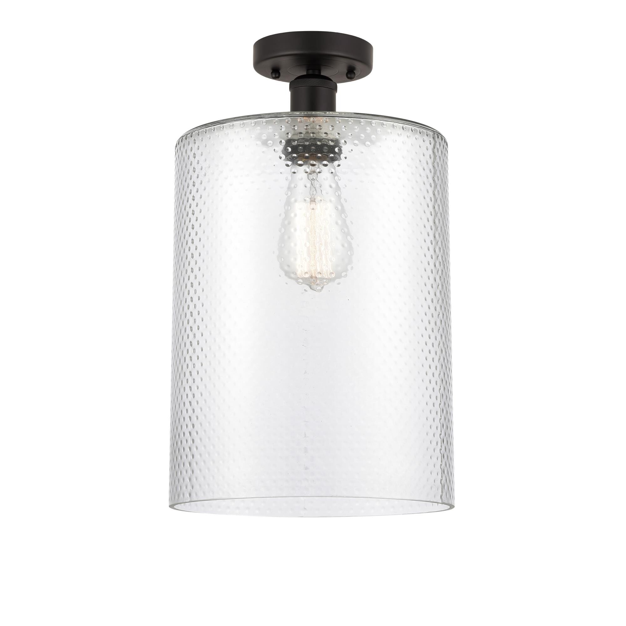 Shown in Oil Rubbed Bronze finish and Clear glass