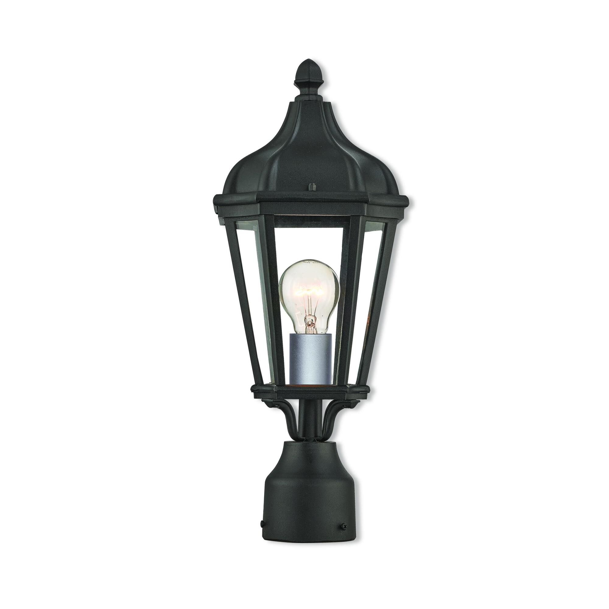 Shown in Textured Black finish and Clear glass