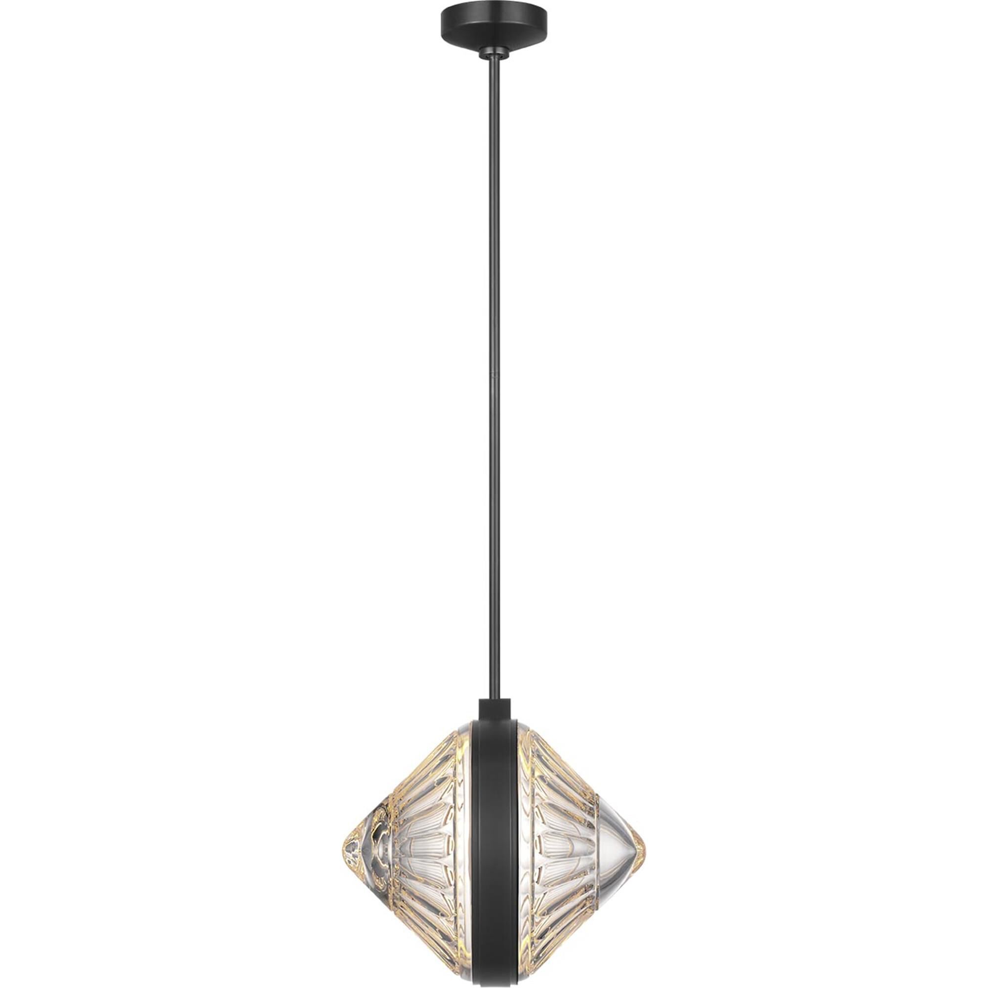 Shown in Bronze finish and Clear crystal
