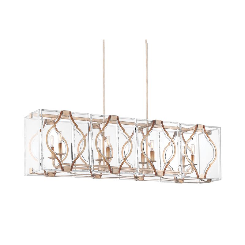 Brenton Cove 50 Inch 8 Light Linear Suspension Light by Metropolitan Lighting