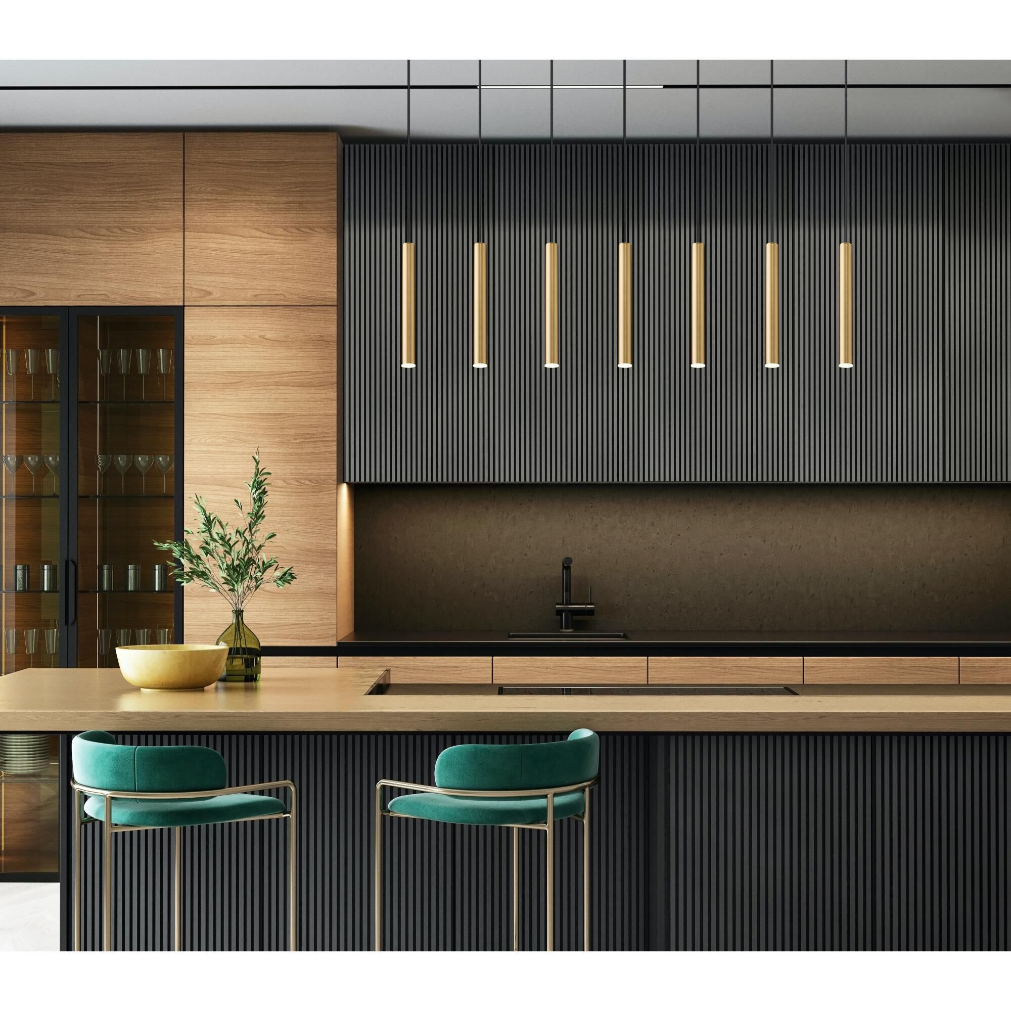 Shown in Modern Gold finish and Modern Gold glass and Modern Gold shade