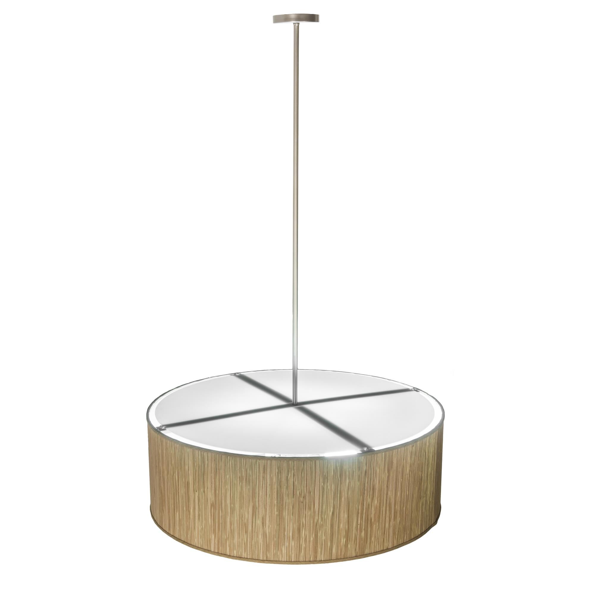 Shown in Brushed Aluminum finish and Beige glass