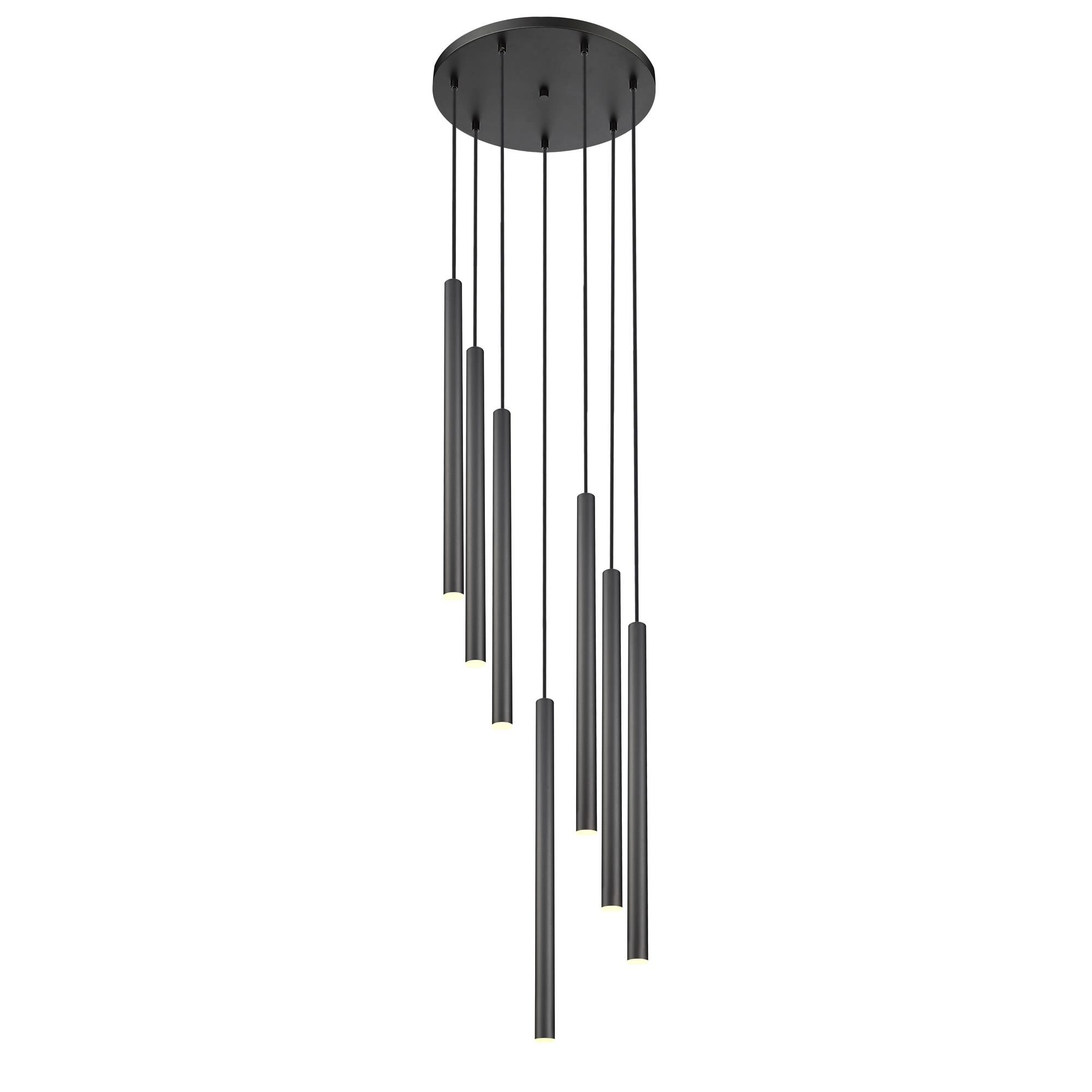 Shown in Matte Black finish and Matte Black glass and Matte Black shade