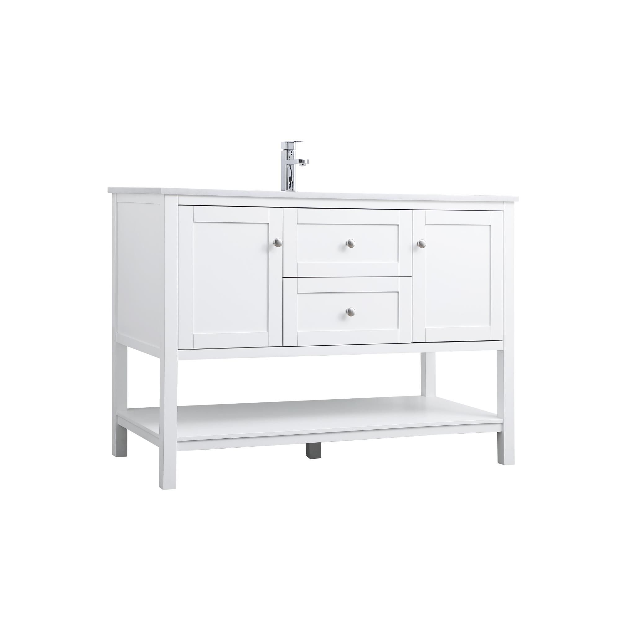 Shown in White finish