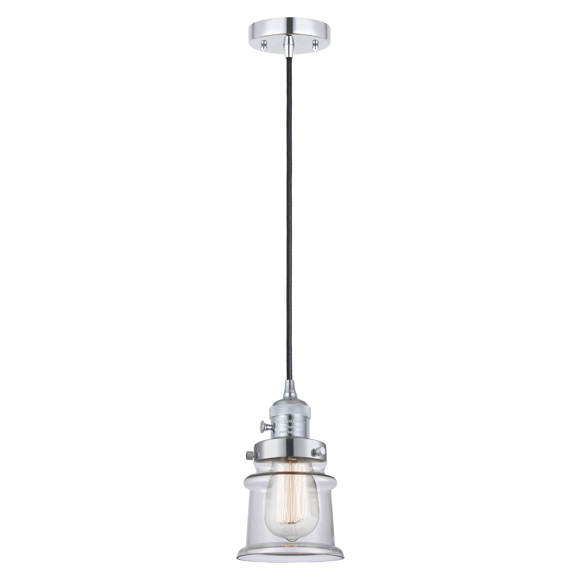 Shown in Polished Chrome finish and Clear glass