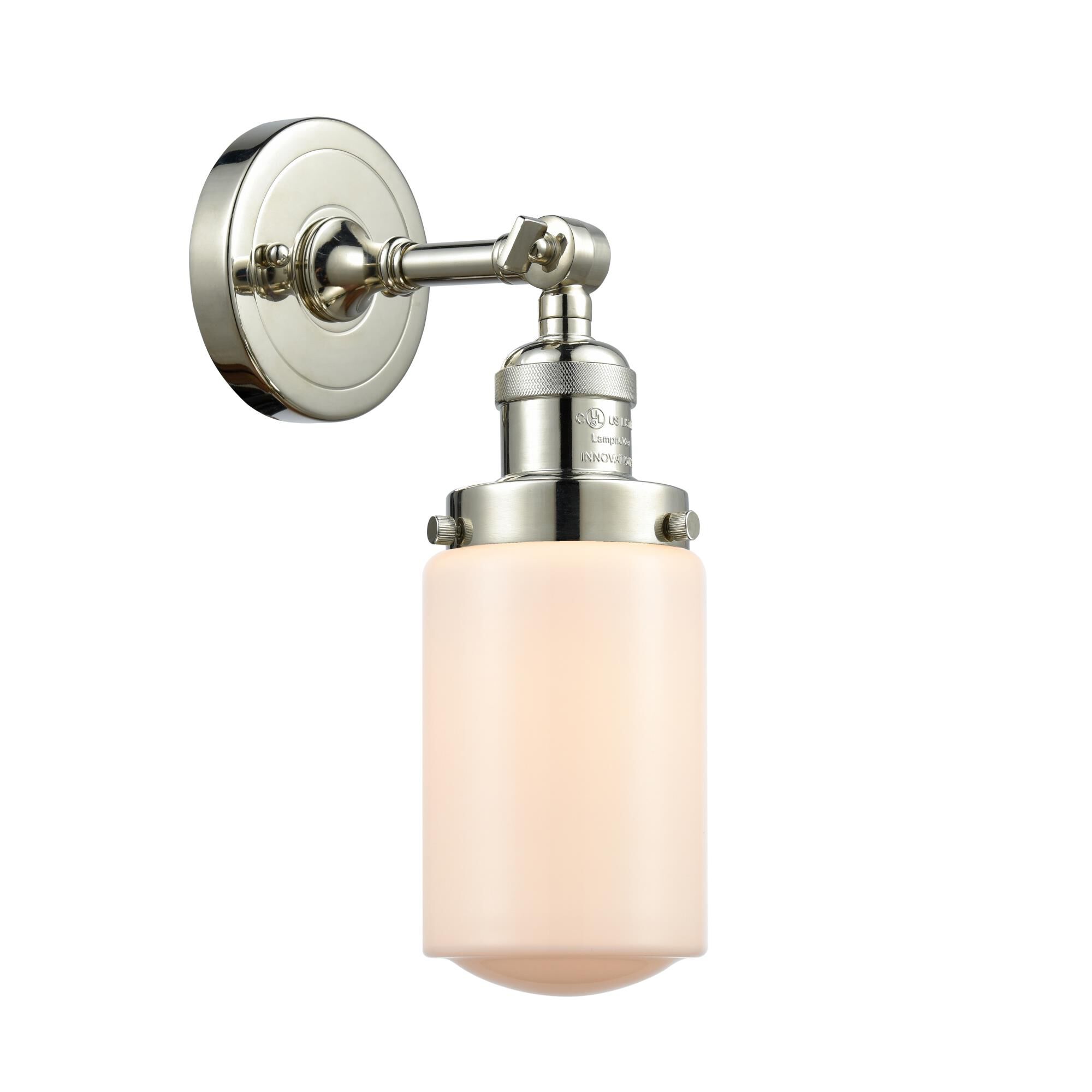 Shown in Polished Nickel finish and Schoolhouse glass and Glass shade and Bulb Tint - Amber accent