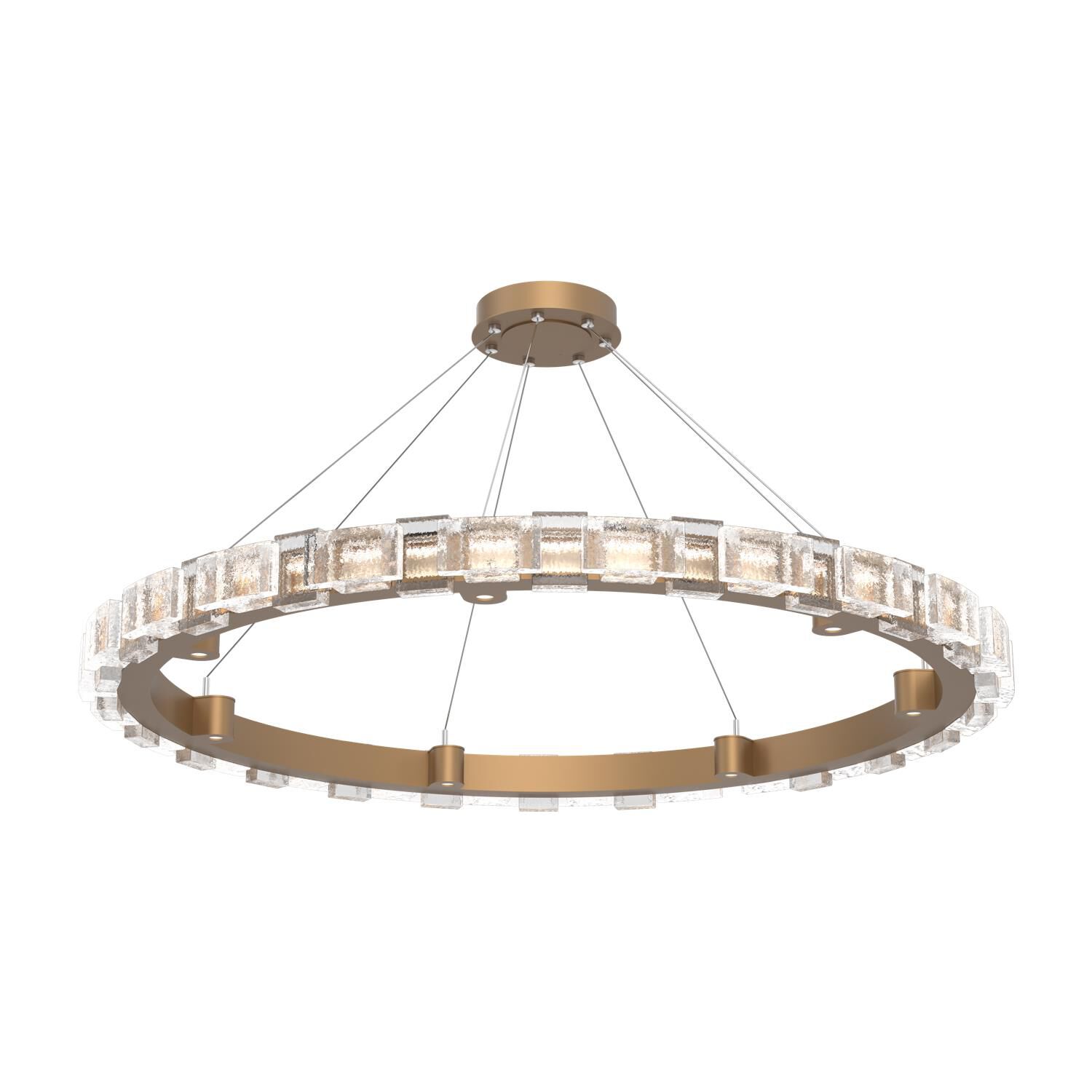 Shown in Novel Brass finish and Clear glass