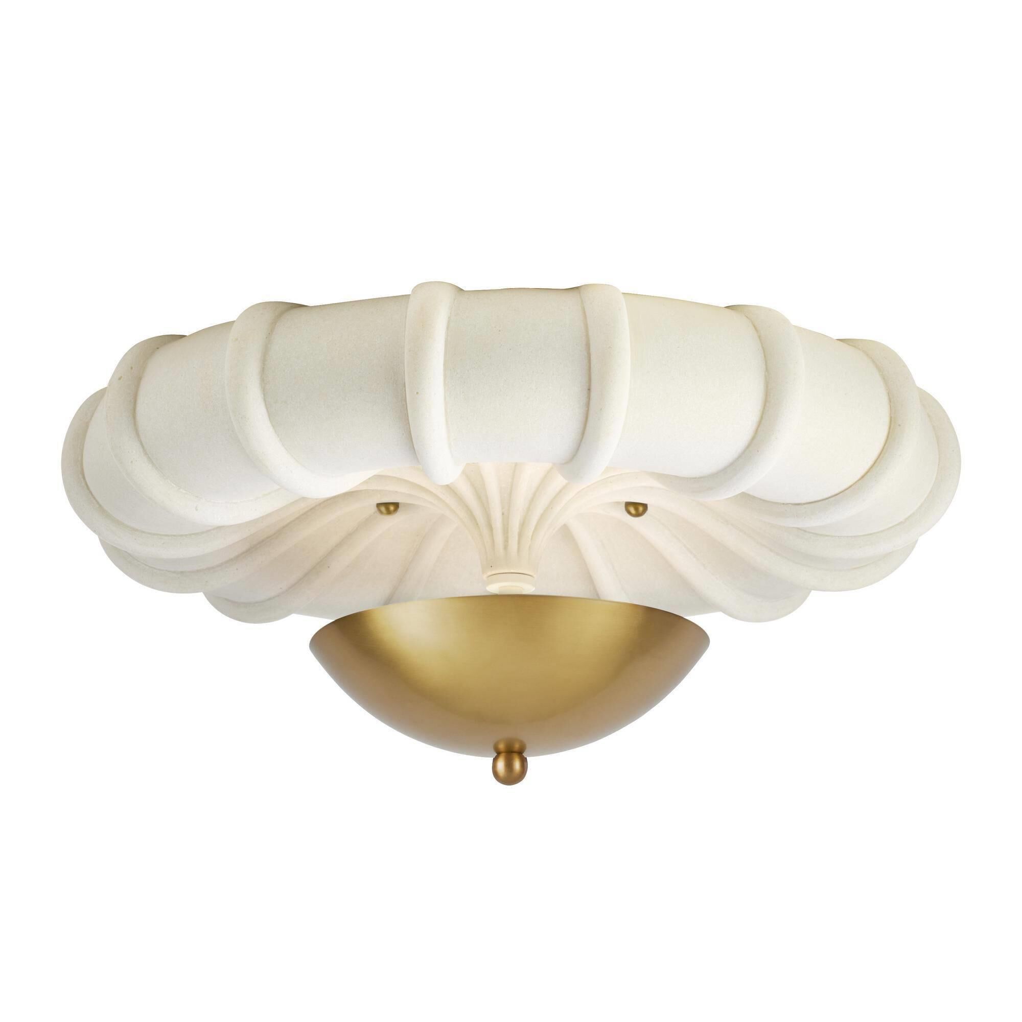 Shown in Ivory and Antique Brass finish