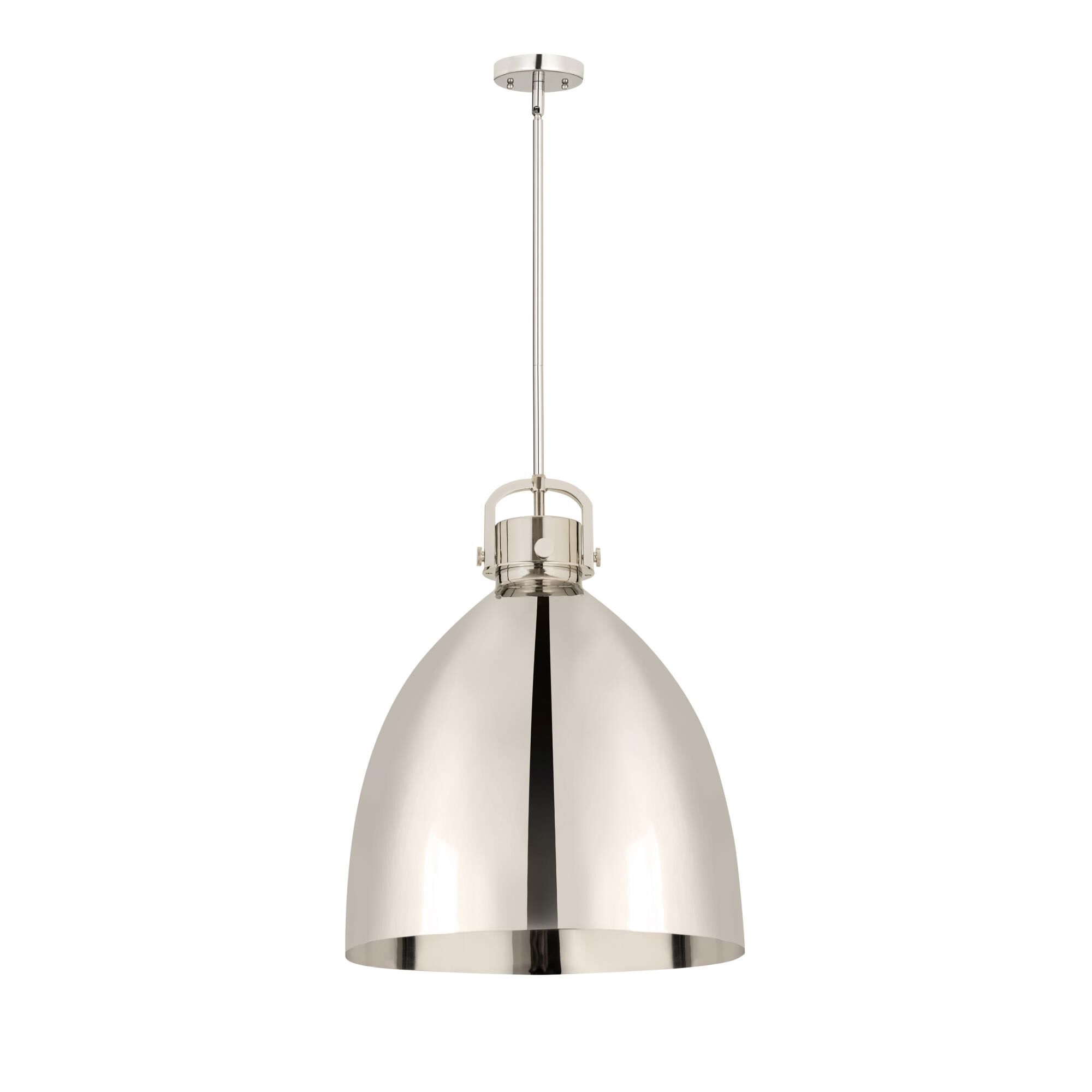 Shown in Polished Nickel finish and Polished Nickel Steel shade