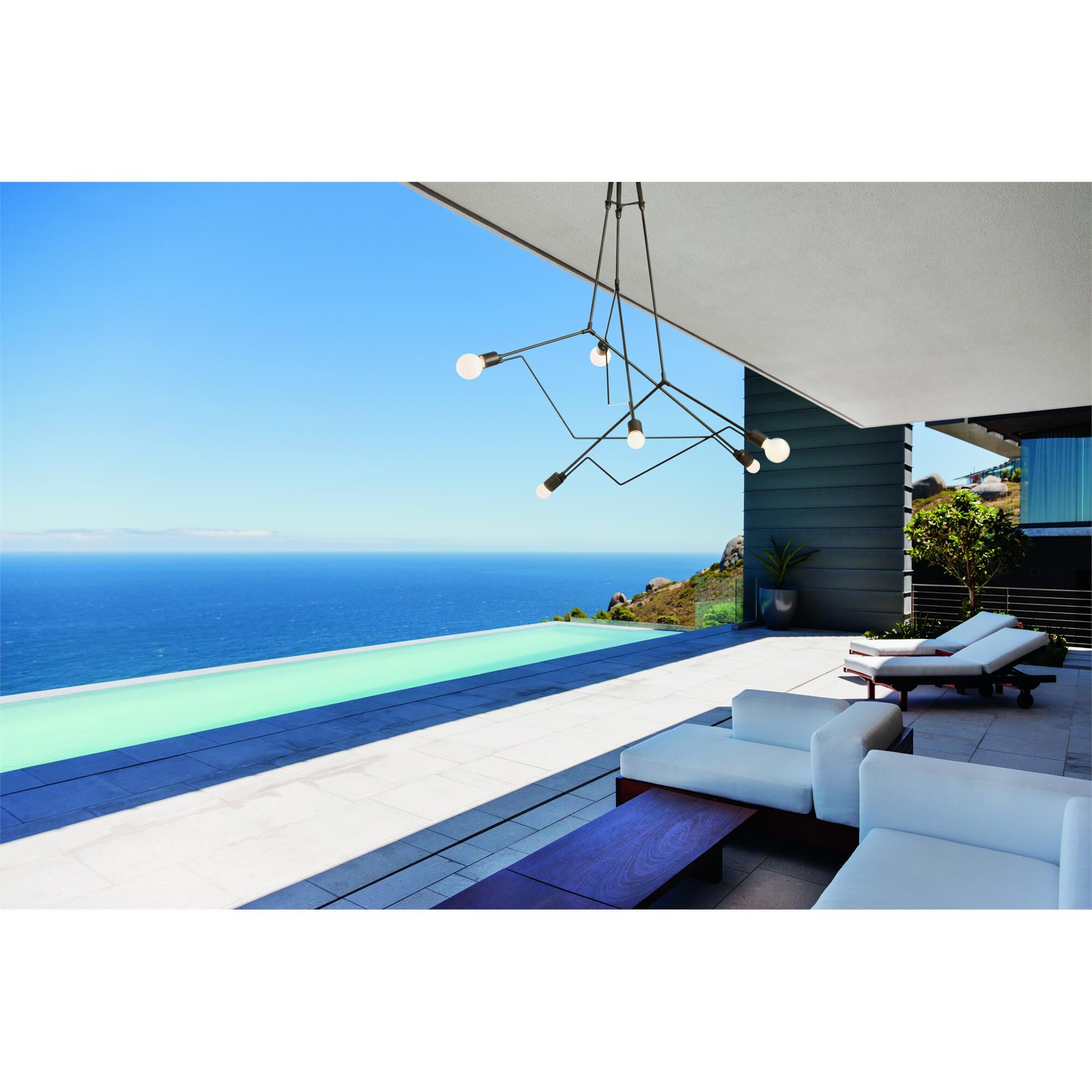 Divergence 27 Inch Tall 6 Light Outdoor Hanging Lantern by Hubbardton Forge