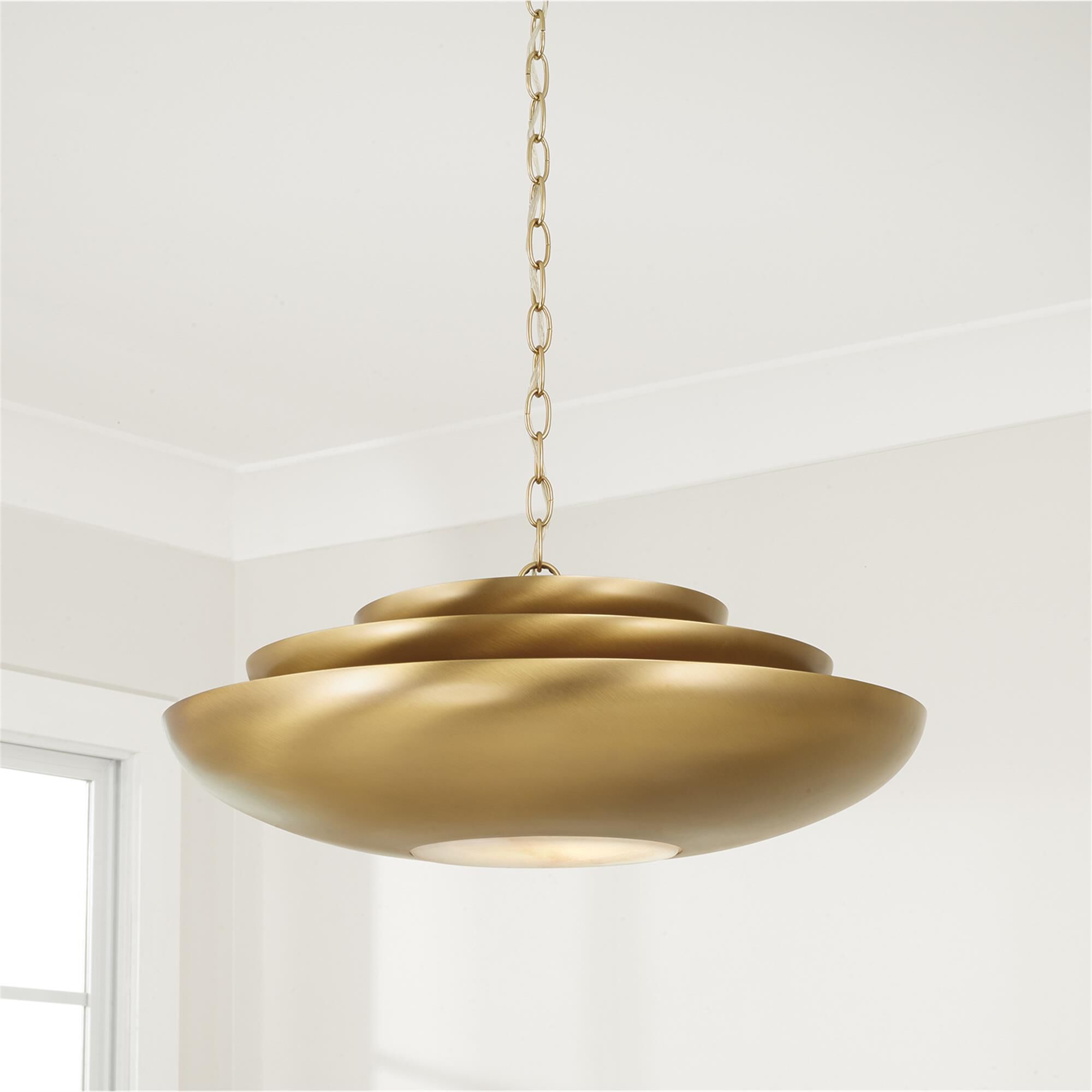 Shown in Aged Brass finish