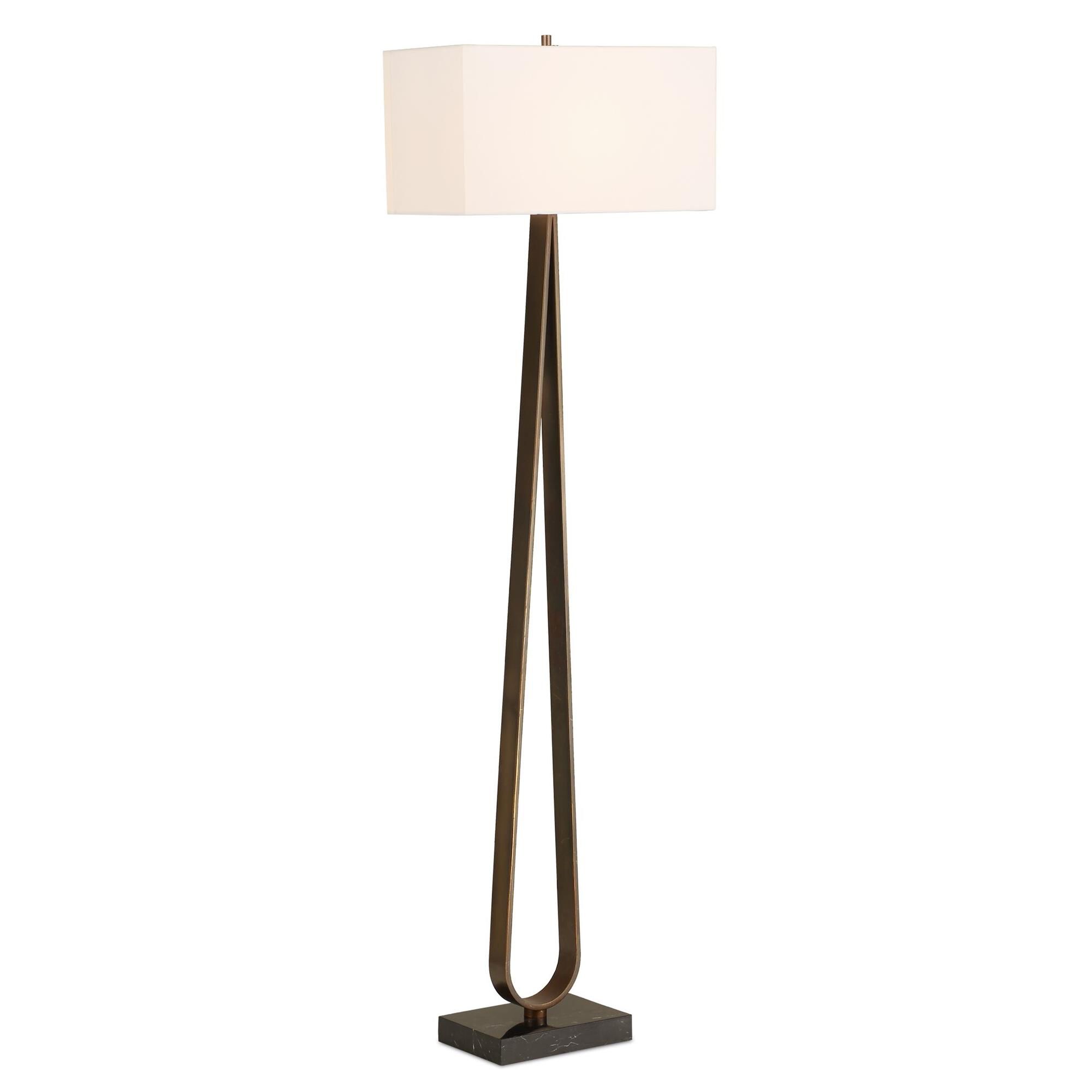 Shown in Bronze finish and Rectangular Drum Hardback shade