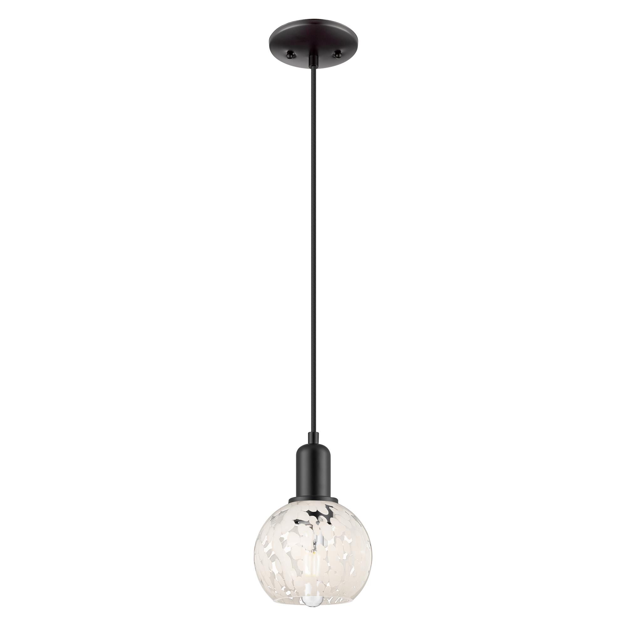 Bruno Marashlian White Mouchette 6 Inch Mini Pendant by Innovations Lighting