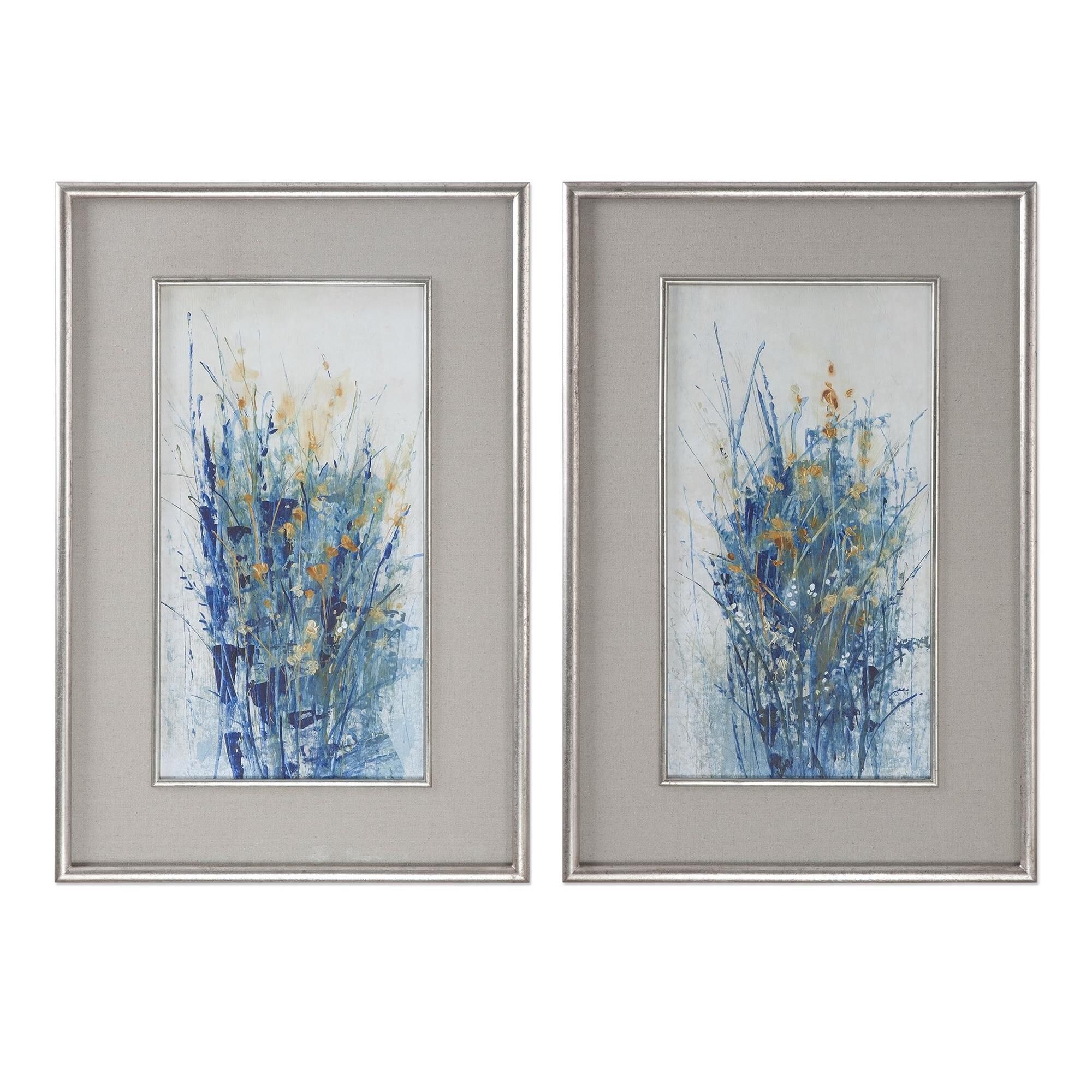 Indigo Florals Print by Uttermost
