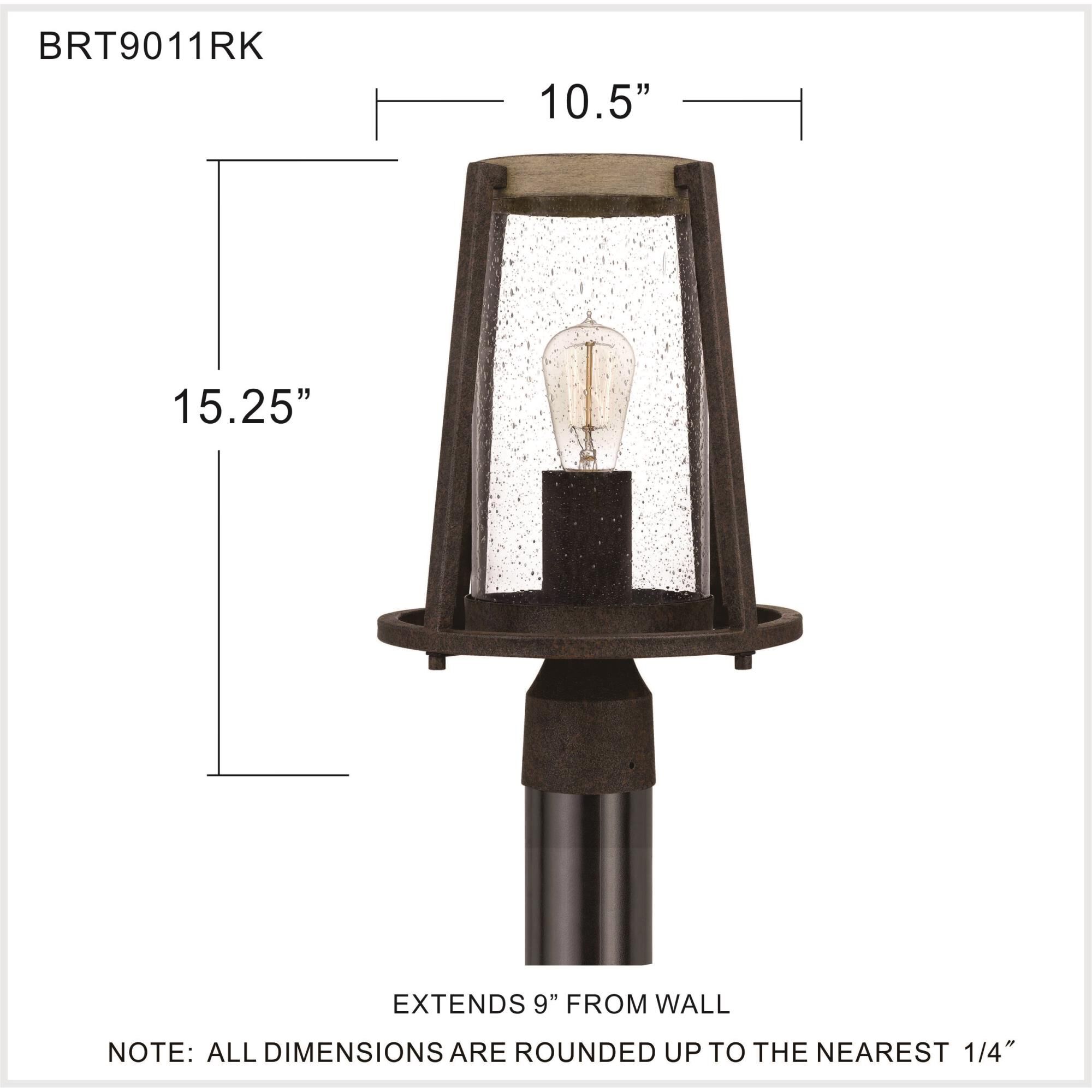 Quoizel Brockton 15 Inch Tall Outdoor Post Lamp