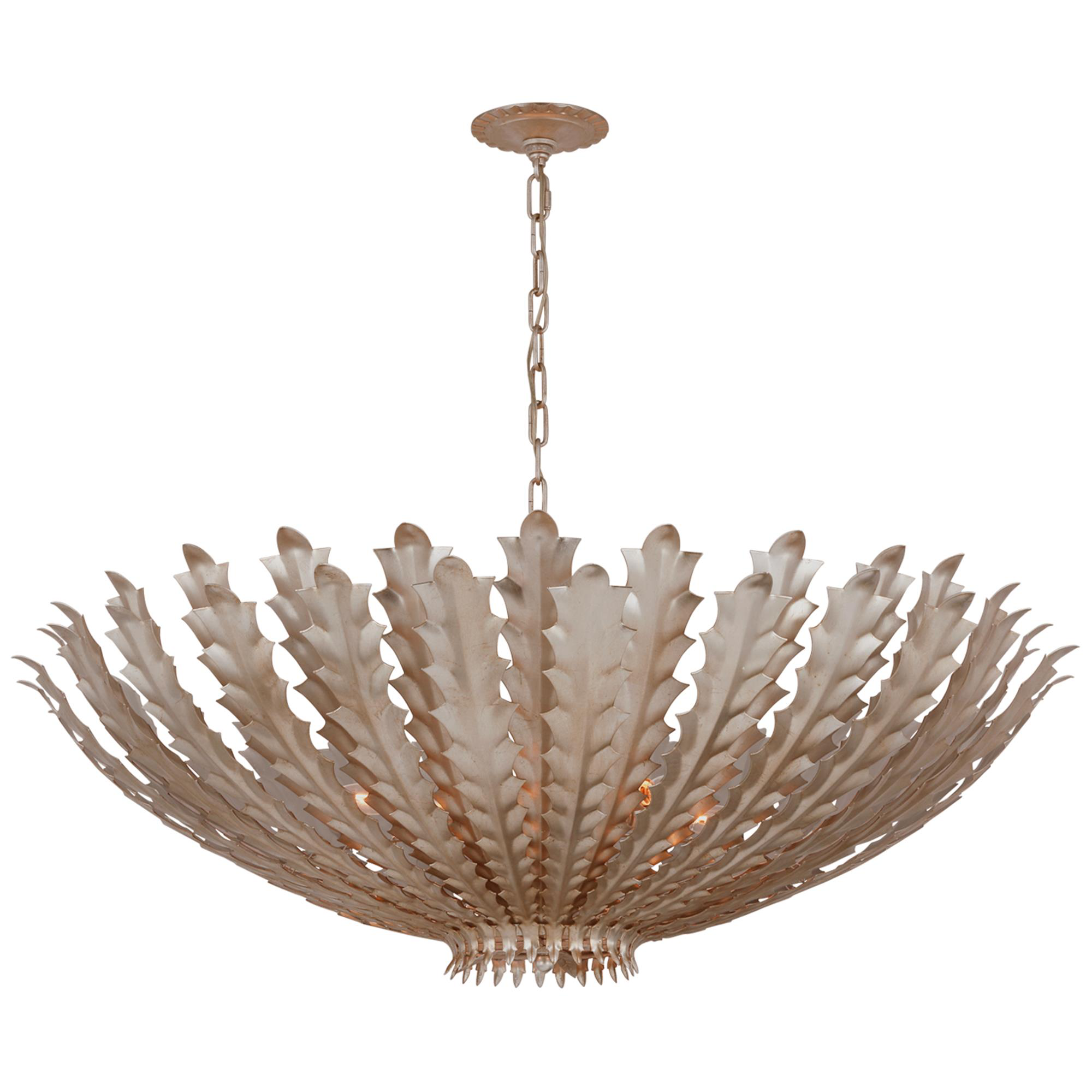 Shown in Burnished Silver Leaf finish