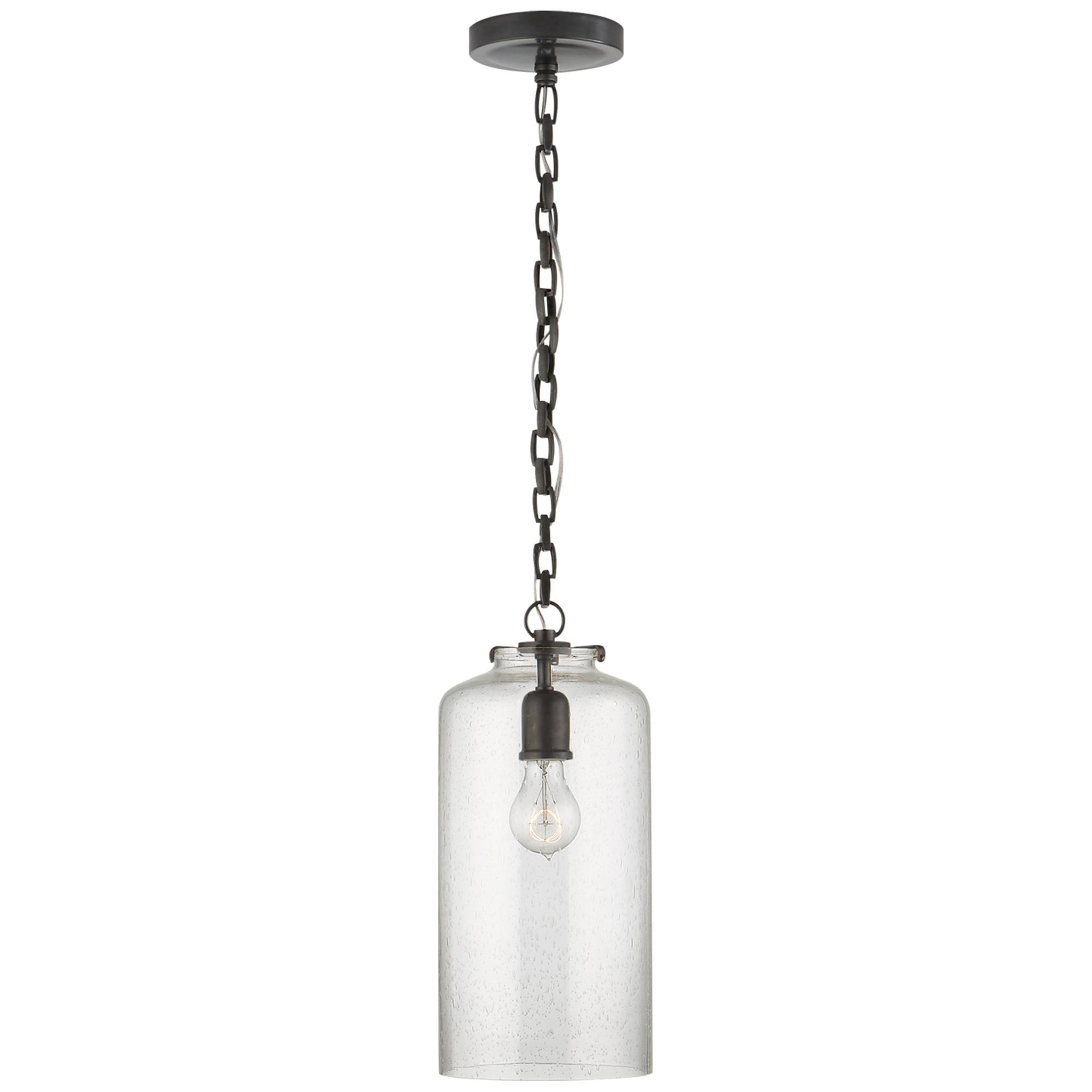 Shown in Bronze finish and Seeded glass