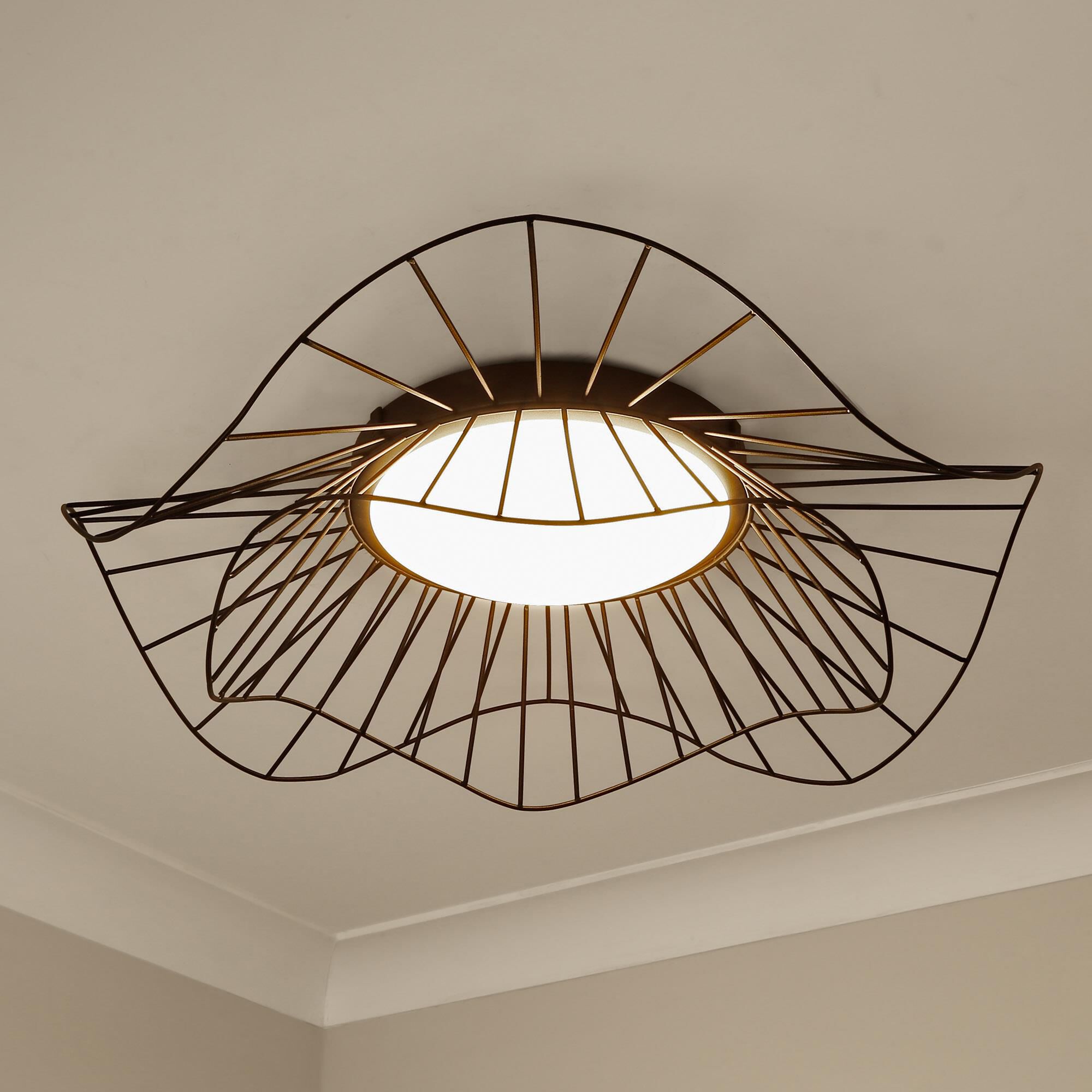 Elena 24 Inch 1 Light LED Flush Mount by Golden Lighting