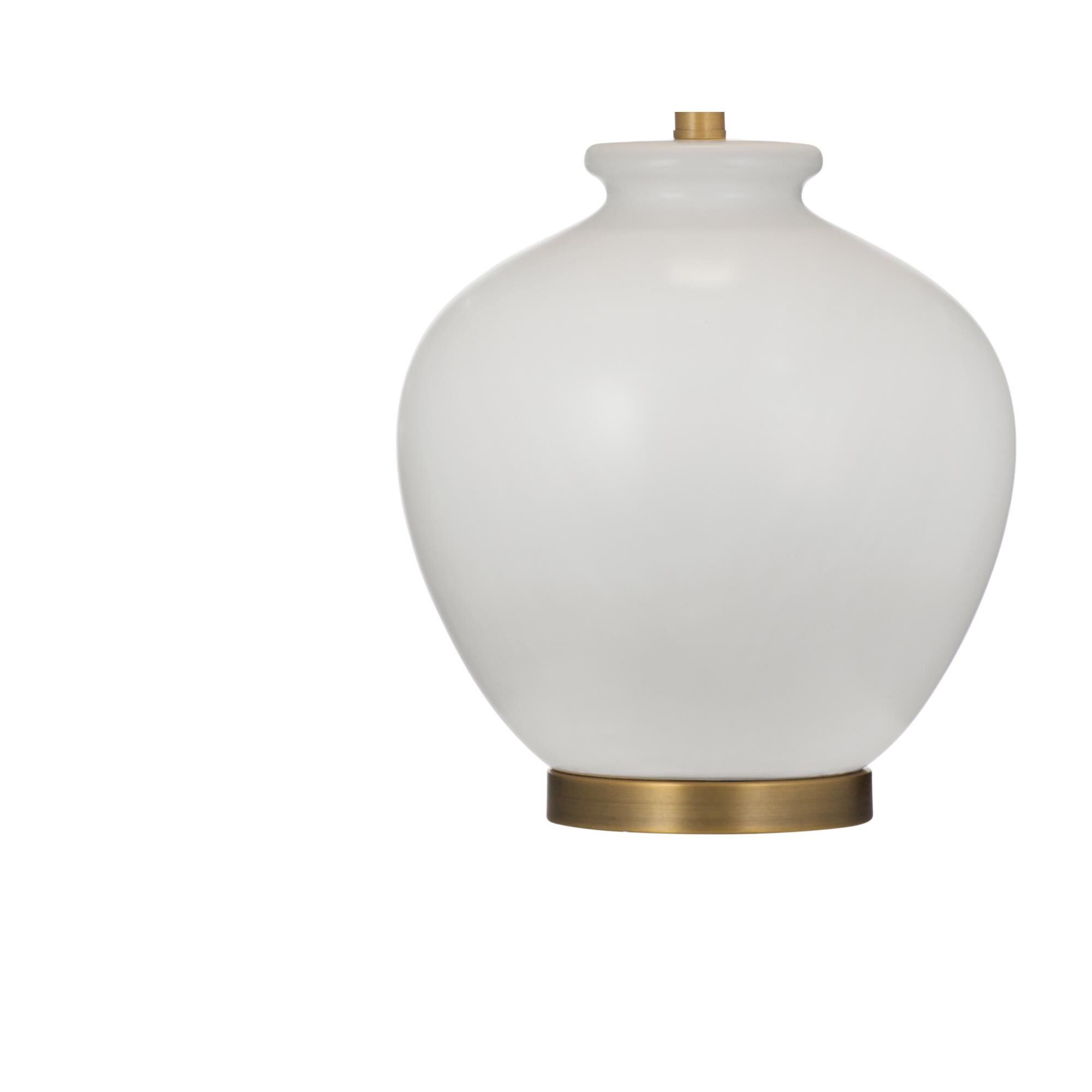 Shown in White finish and White shade