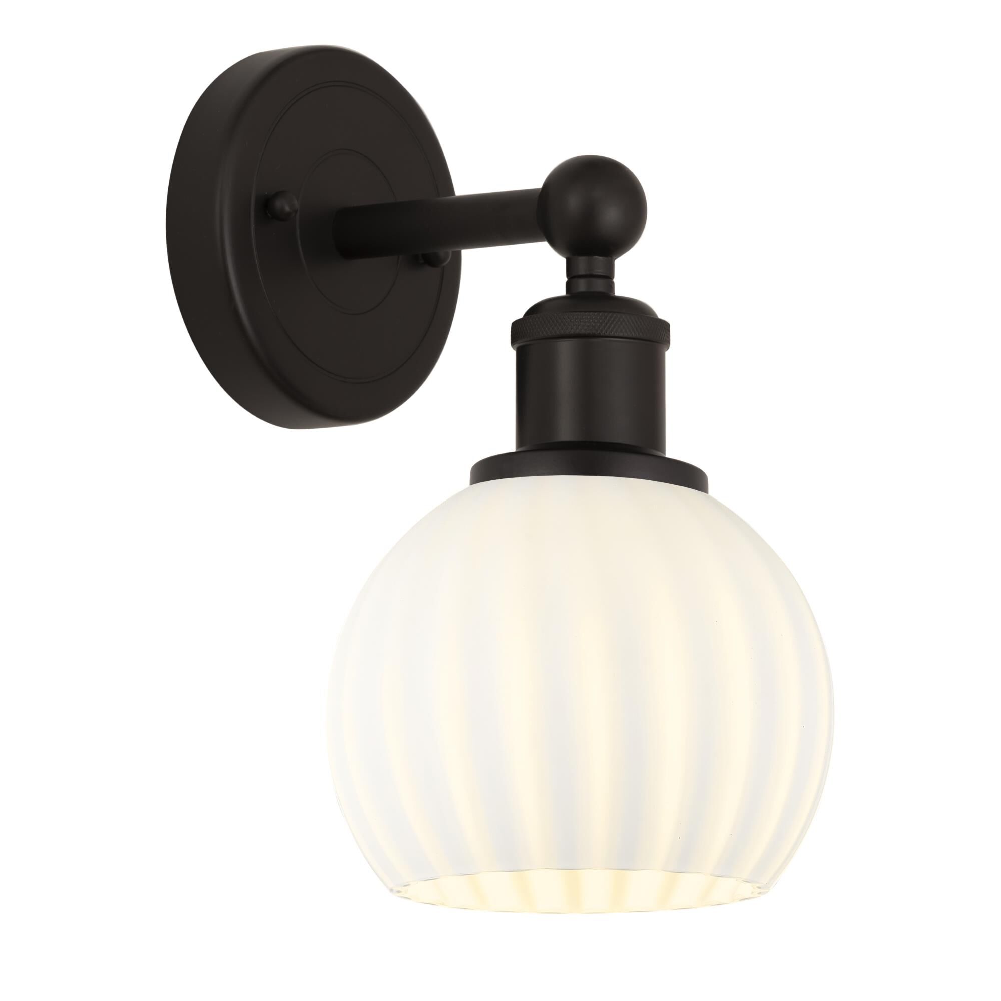 Bruno Marashlian White Venetian 6 Inch Wall Sconce by Innovations Lighting
