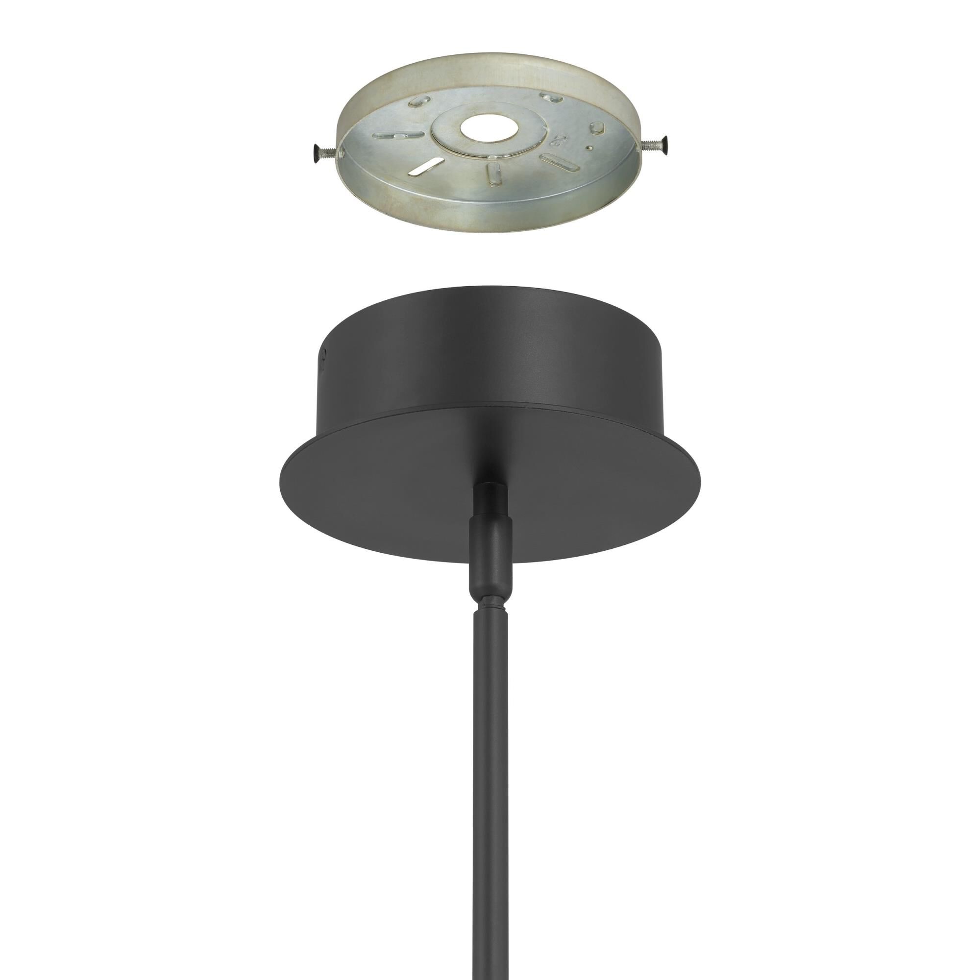 Shown in Matte Black finish and Clear Ribbed, White glass