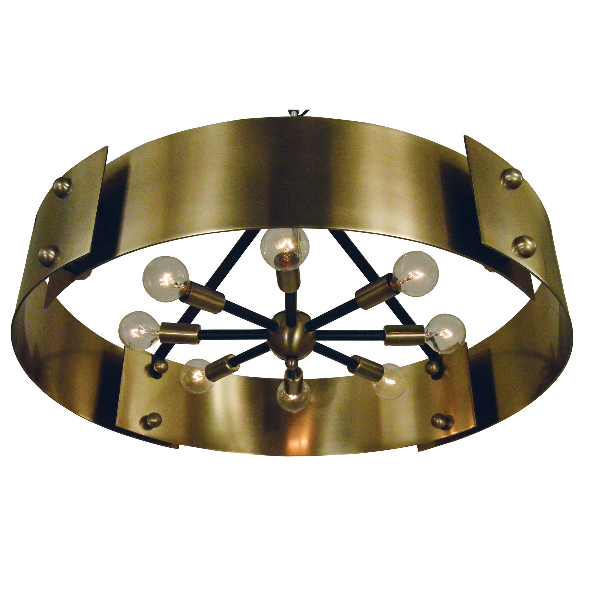 Lasalle 24 Inch 8 Light Semi Flush Mount by Framburg