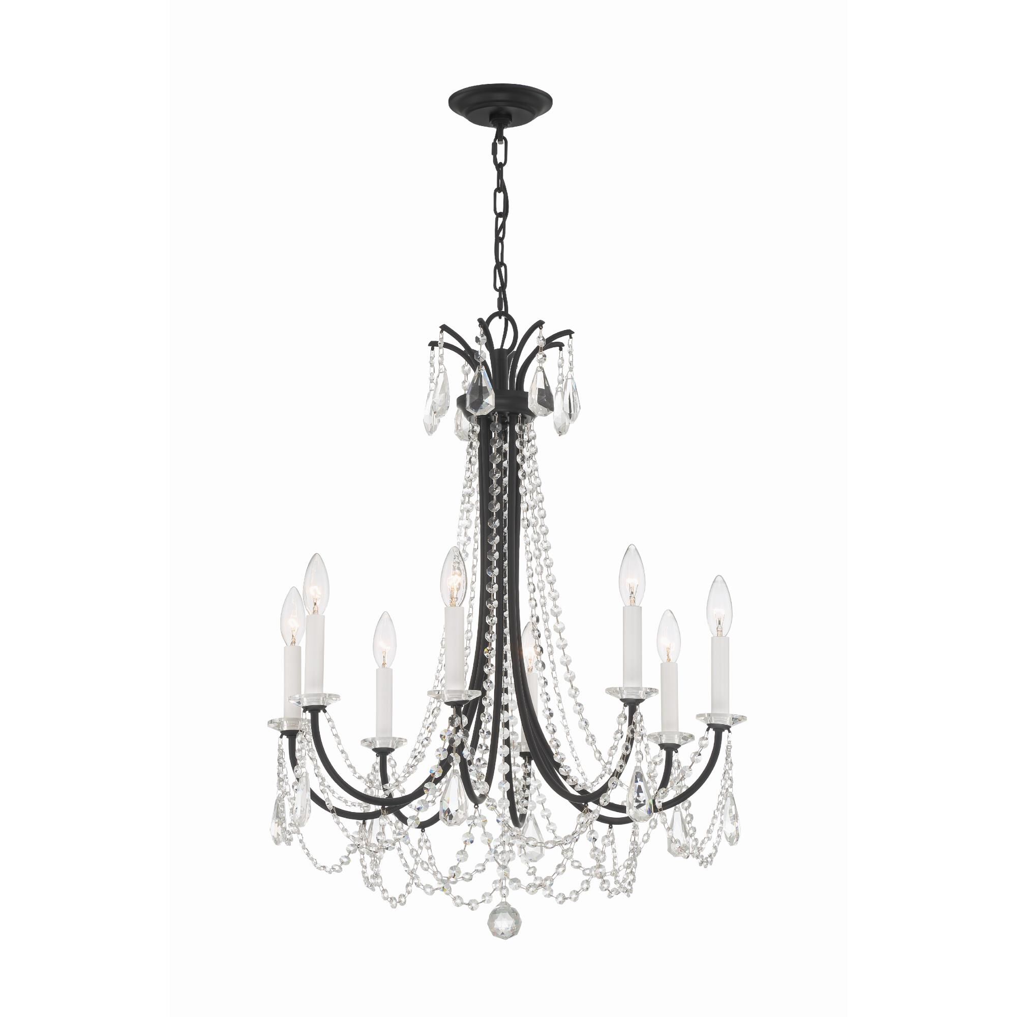 Karrington 26 Inch 8 Light Chandelier by Crystorama
