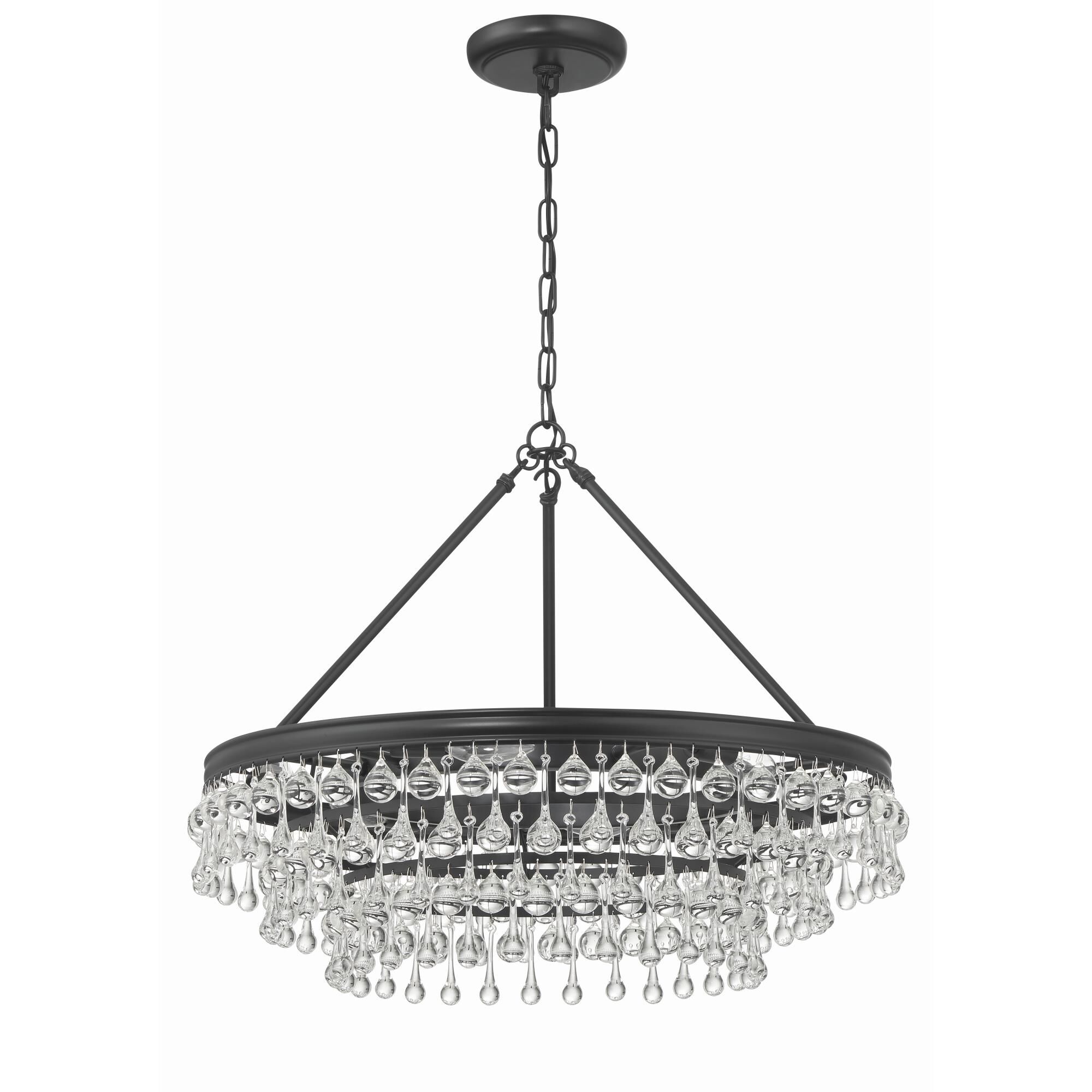 Calypso 25 Inch 6 Light Chandelier by Crystorama