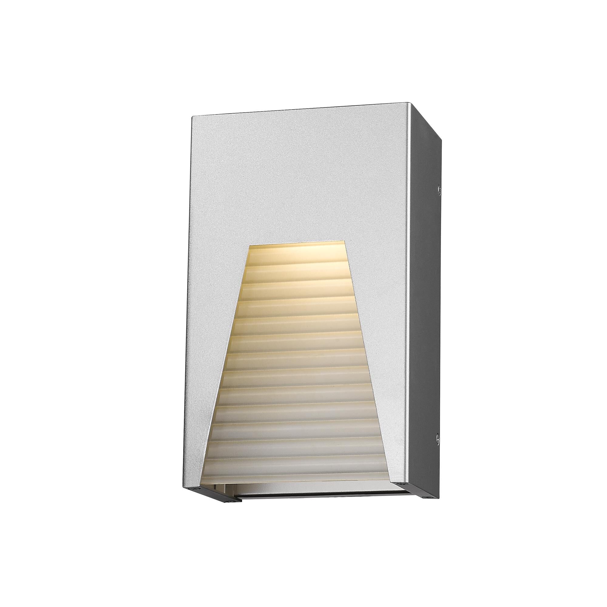 Shown in Silver finish and Glass shade