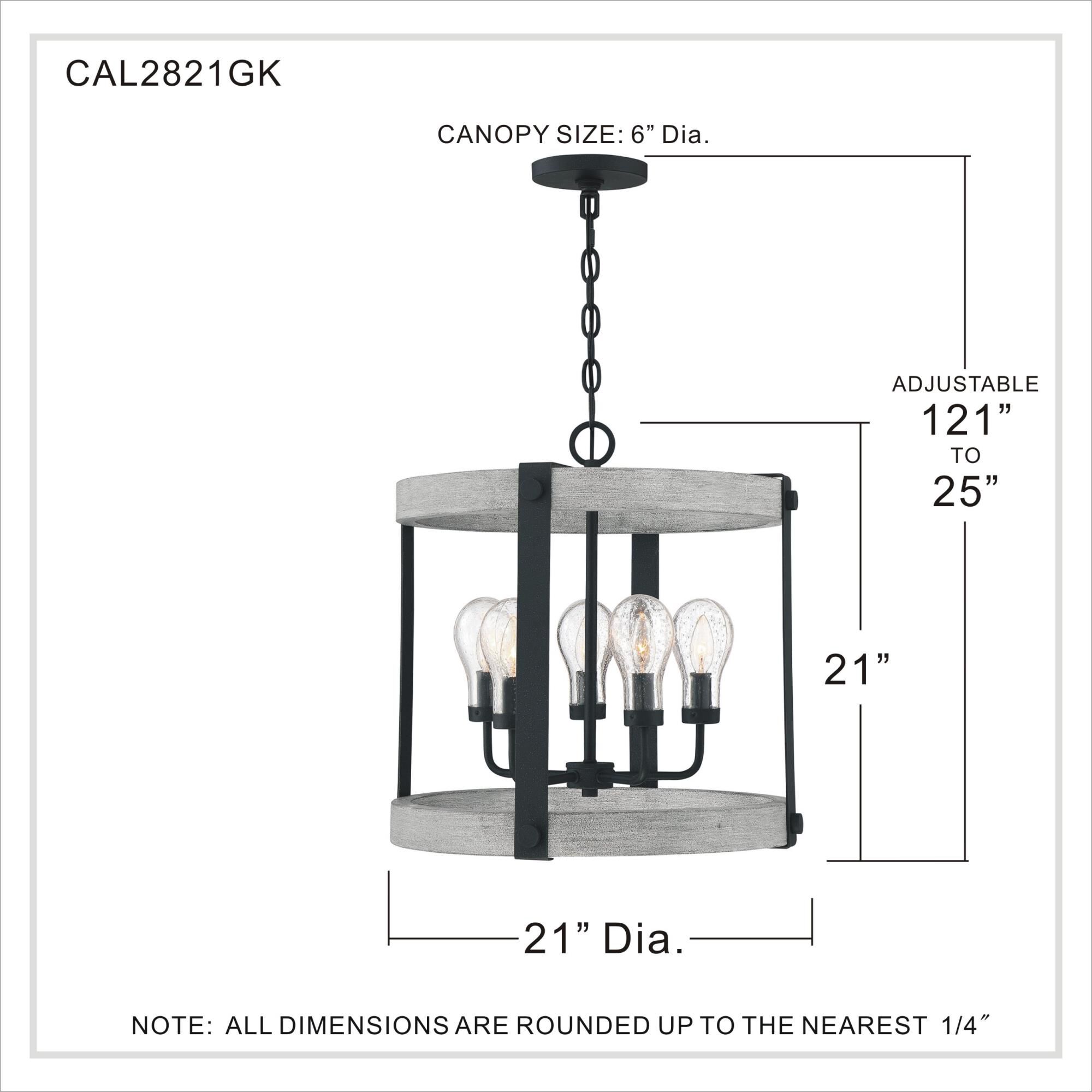 21 Inch Cage Pendant by Quoizel