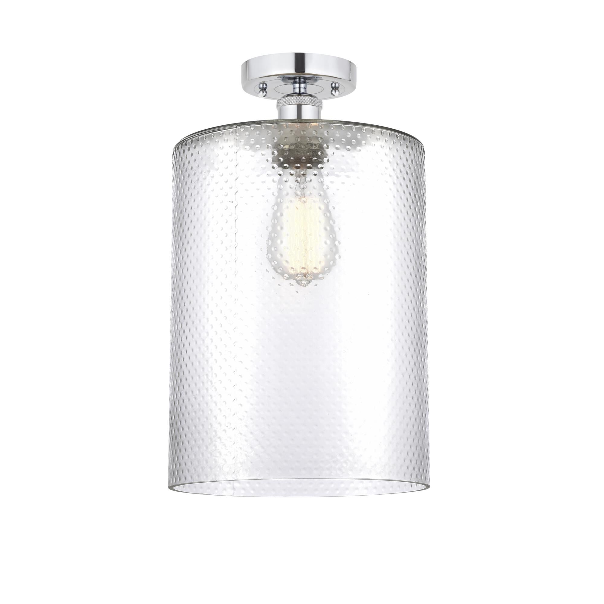 Shown in Polished Chrome finish and Clear glass